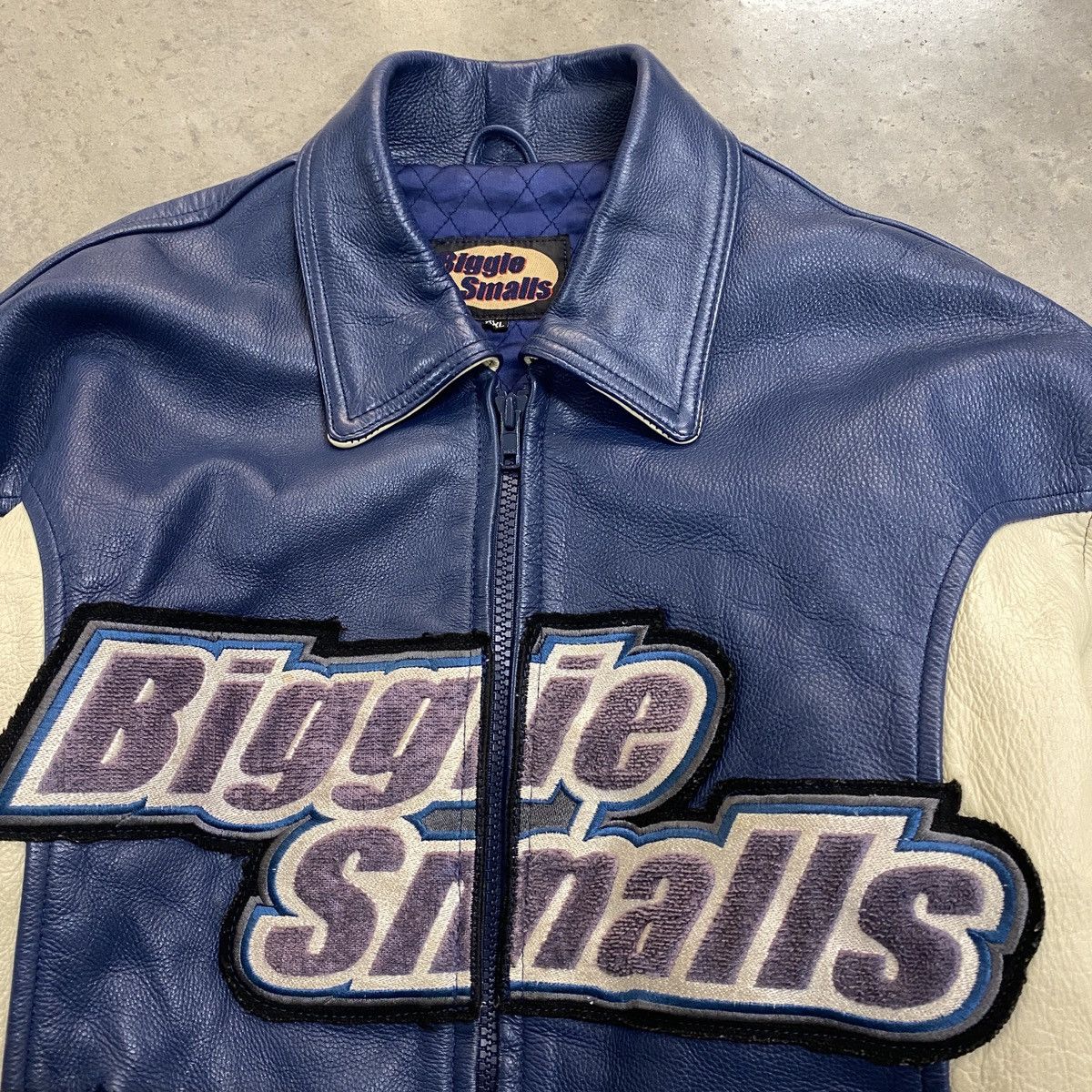 Vintage Vintage 90s Biggie Smalls Hip Hop leather bomber jacket Size US XL / EU 56 / 4 - 3 Thumbnail