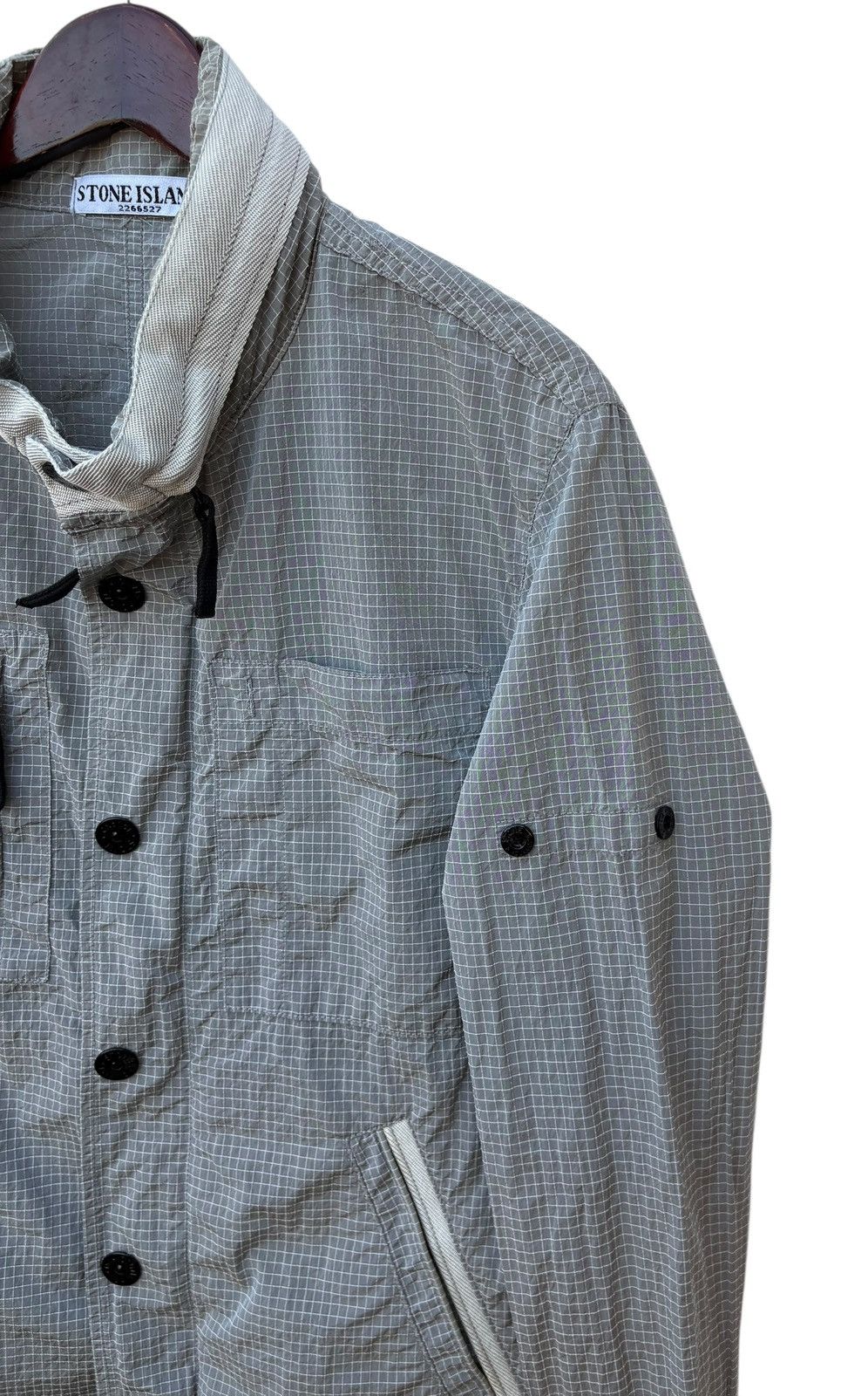 Stone Island Stone Island Nylon Check Jacket Without Patch Size US M / EU 48-50 / 2 - 3 Thumbnail