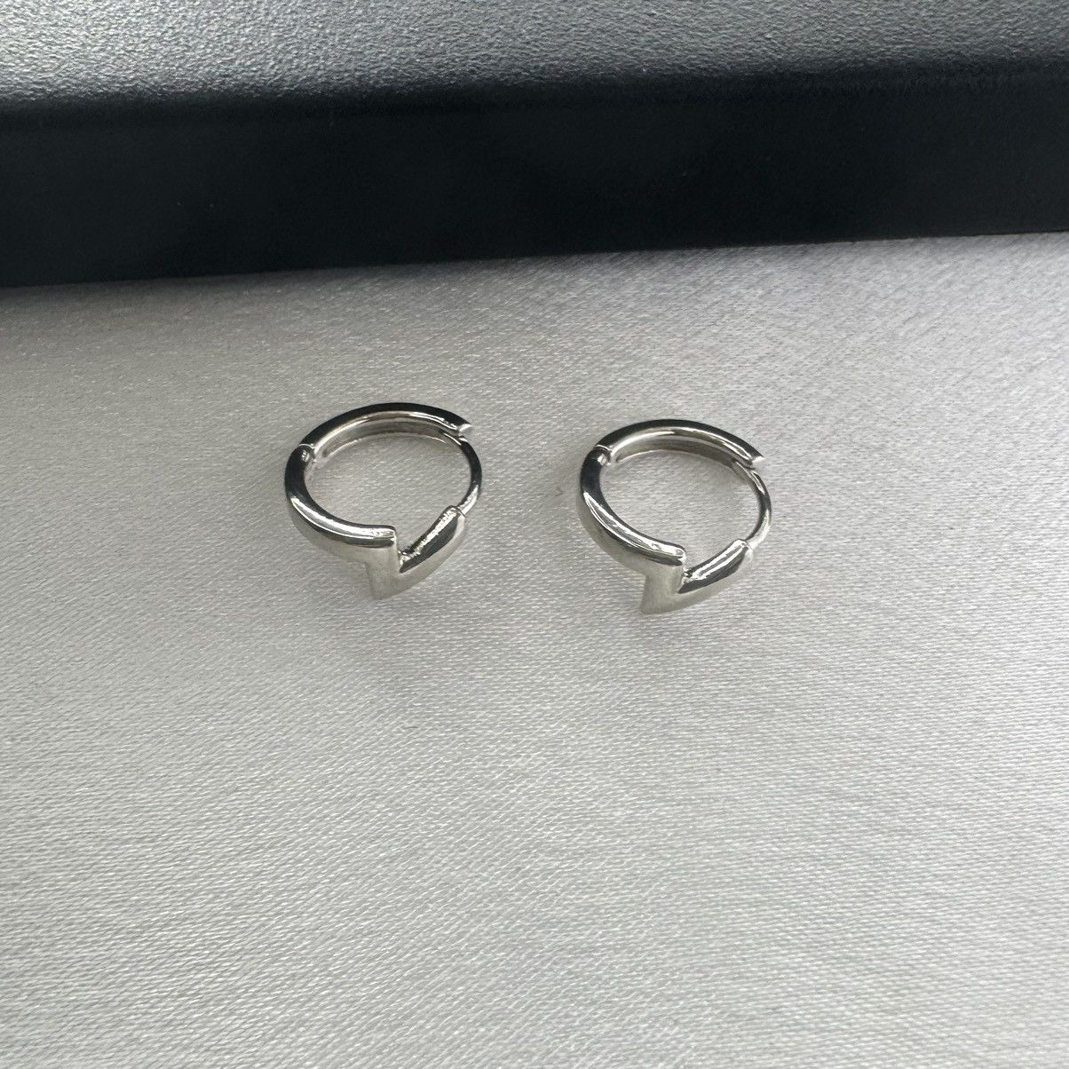 Other Small Lightning Hoop Earrings for Men Women Unisex Style Size ONE SIZE - 2 Thumbnail