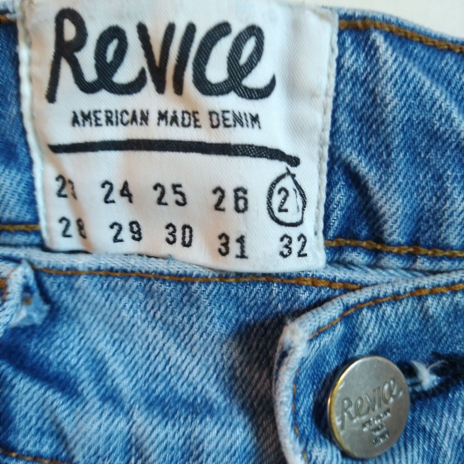 Other REVICE 27 HIGH WAISTED SKINNY STAR BLUE JEANS Star Pants Size 27" / US 4 / IT 40 - 3 Thumbnail