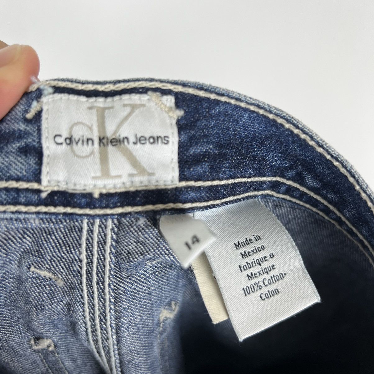 Calvin Klein Y2k Calvin Klein Denim Jeans Women StreetWear Rare Baggy Size 28" / US 6 / IT 42 - 10 Thumbnail