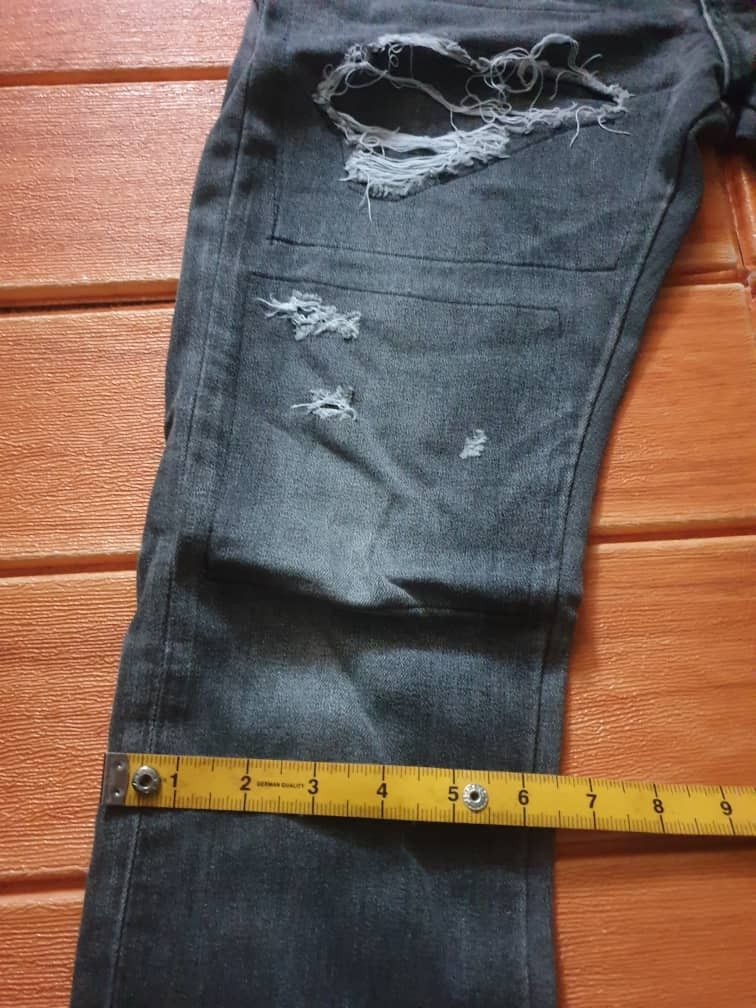 Japanese Brand 💥Lee riders custom zipper leg distressed jeans Size US 30 / EU 46 - 8 Thumbnail