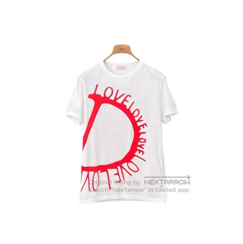 Valentino Summer White Cotton Graphic T-Shirt .