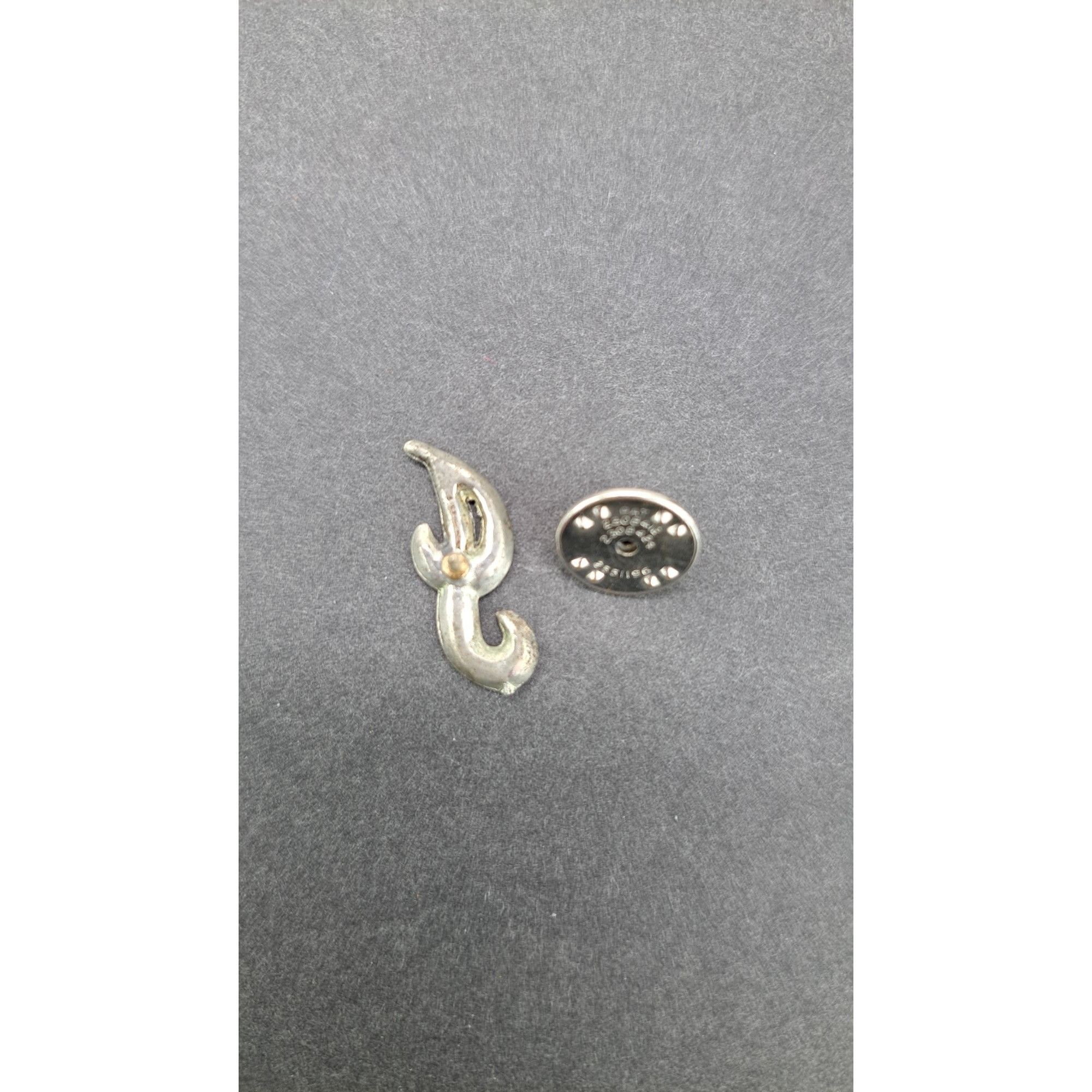 Vintage Vintage Letter J Brooch Rhinestones 1 Inch Jenny Jan Judy Size ONE SIZE - 5 Thumbnail