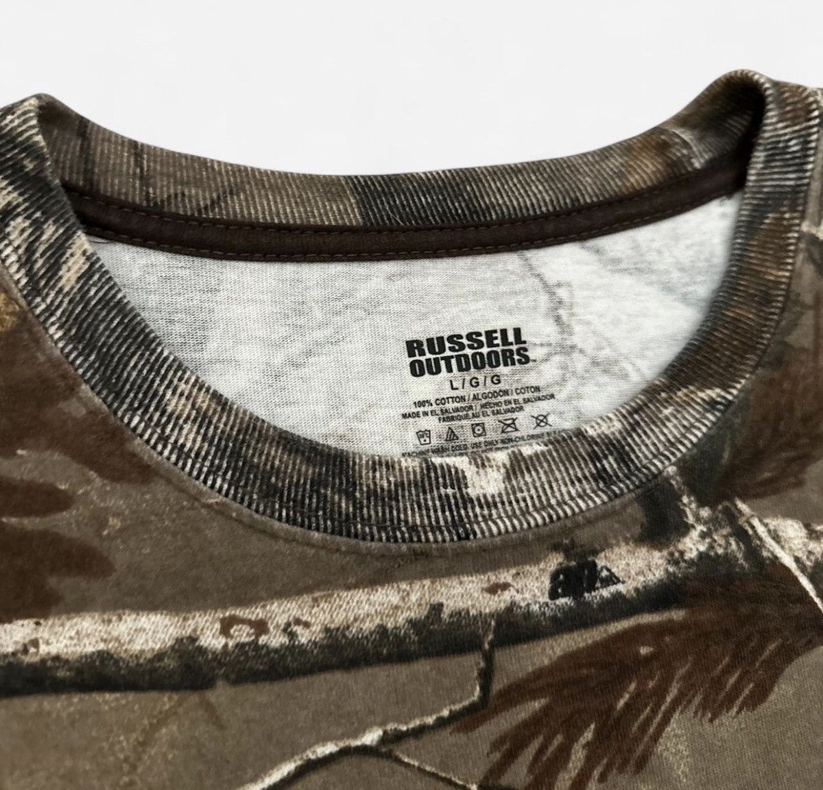 Realtree Vintage Camo Real Tree Tee Shirt Mossy Oaks crewneck Size US L / EU 52-54 / 3 - 4 Thumbnail