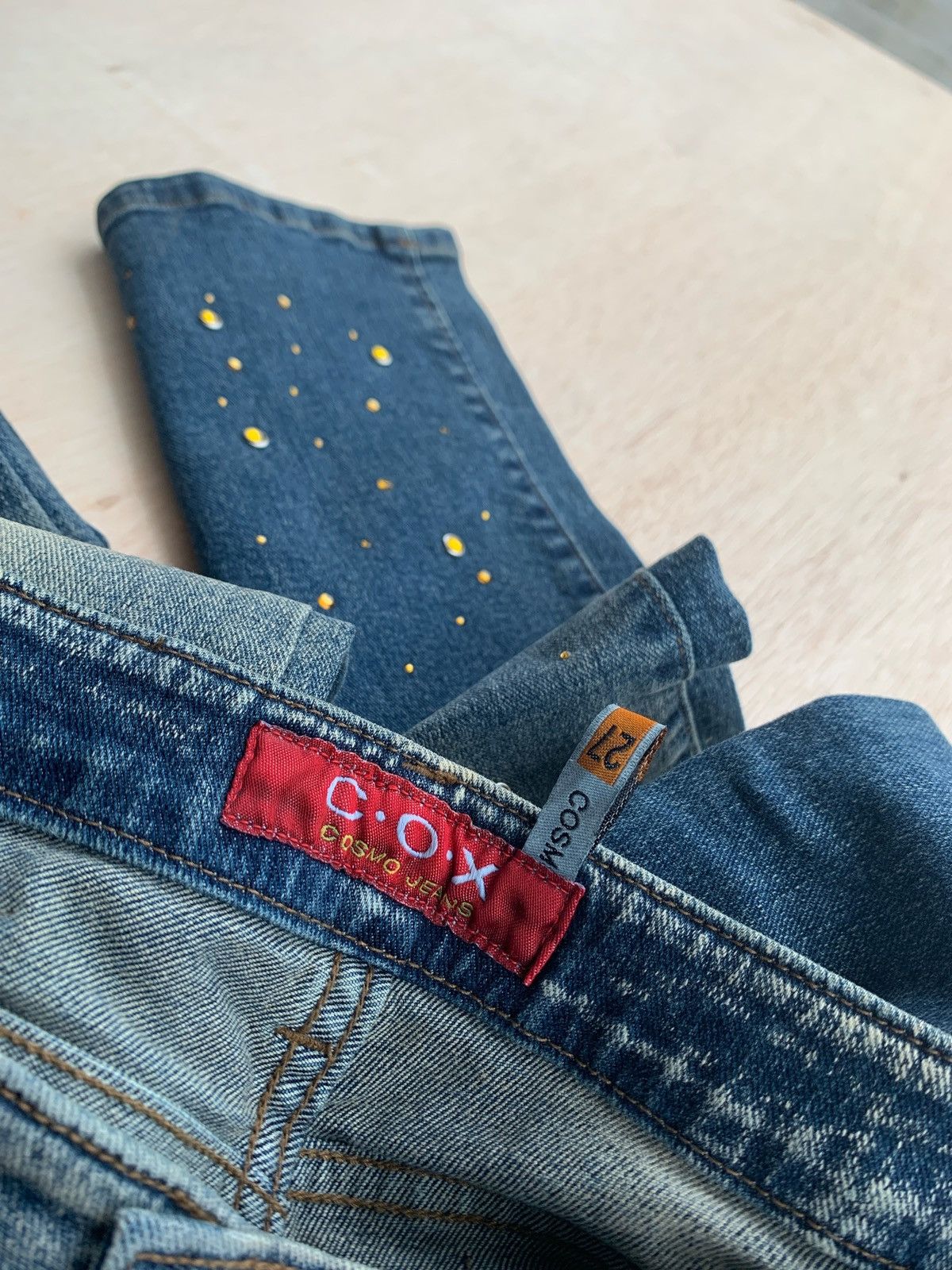 Hysteric Glamour × If Six Was Nine × Japanese Brand Flare C.O.X Cosmo Studded Jeans Bootcut Size US 28 / EU 44 - 5 Thumbnail