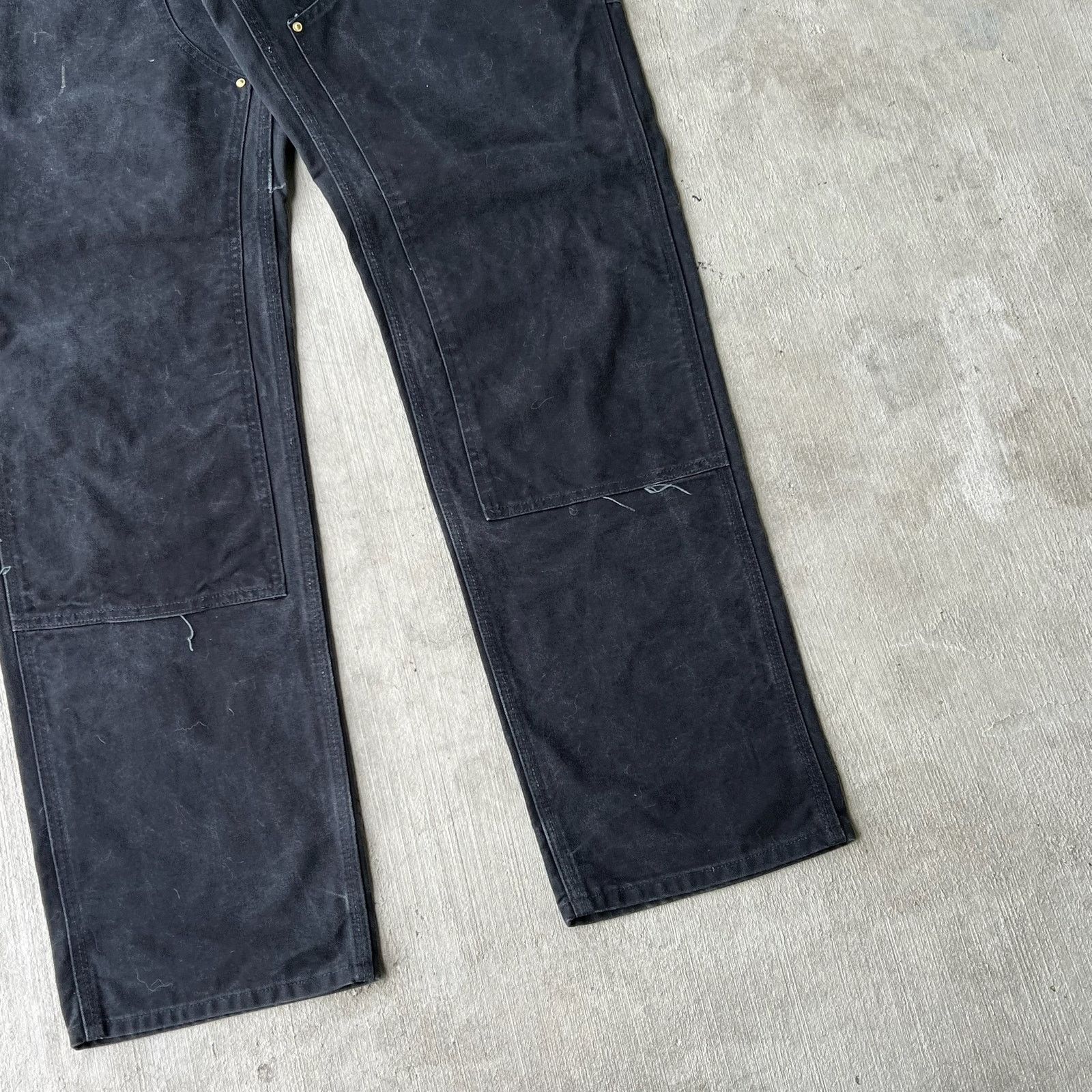 Carhartt × Vintage Carhartt black double knee work wear carpenter pants Size US 37 - 7 Thumbnail