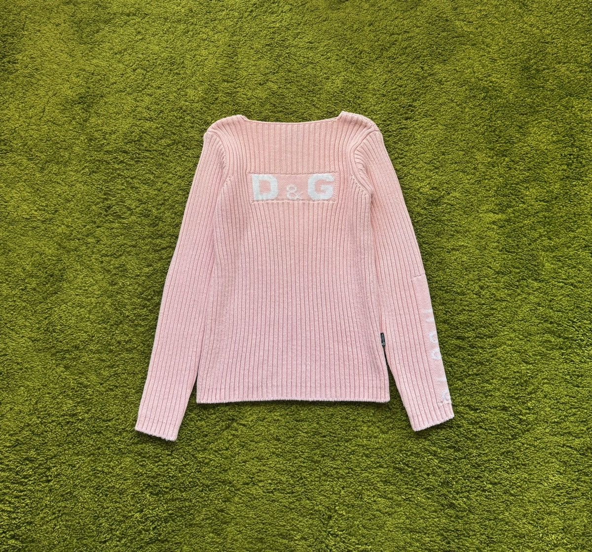 Designer × Dolce & Gabbana × Vintage Dolce & Gabbana D&G 2000s vintage ribbed sweater Y2K opium Size M / US 6-8 / IT 42-44 - 1 Thumbnail