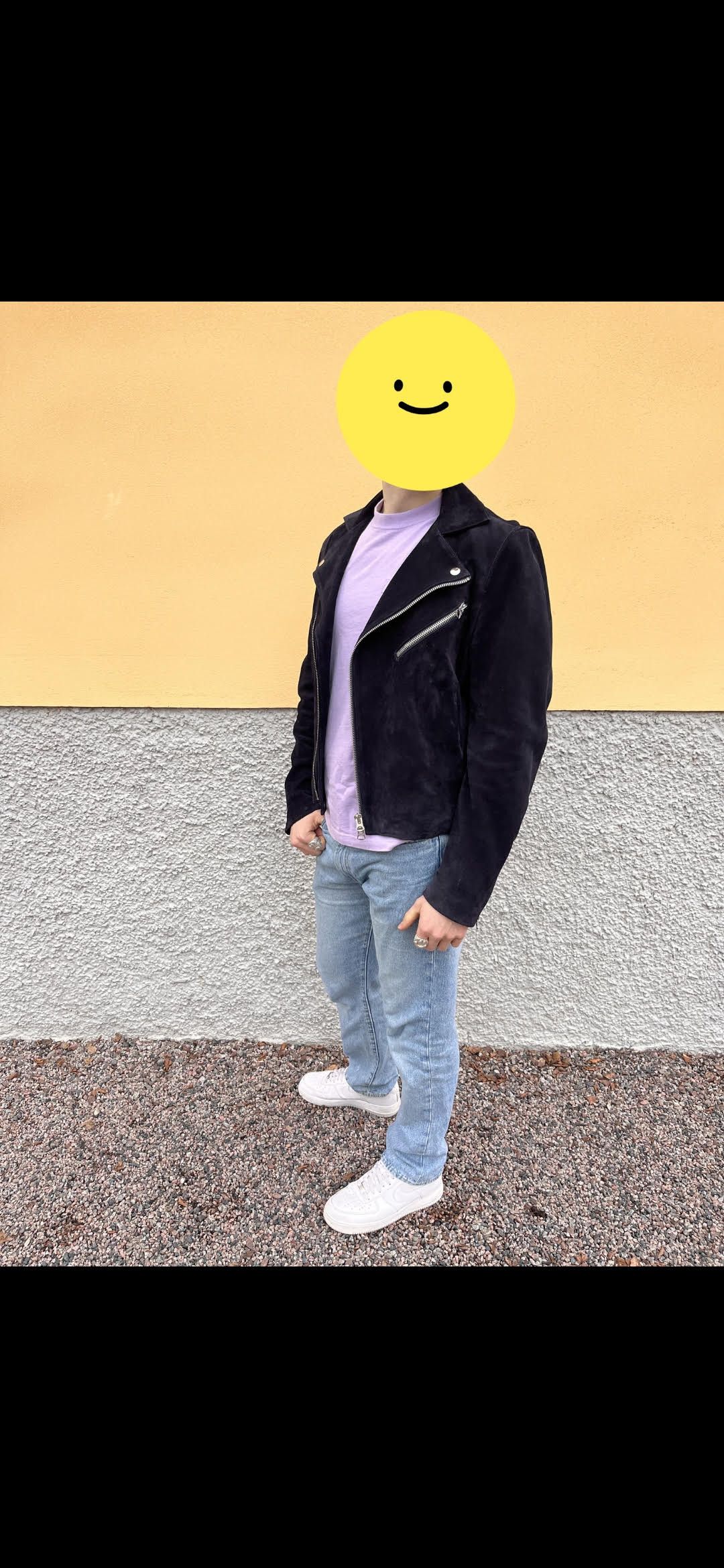 Acne Studios Acne Studios Gibson Midnight blue Suede leather jacket Size US M / EU 48-50 / 2 - 3 Thumbnail