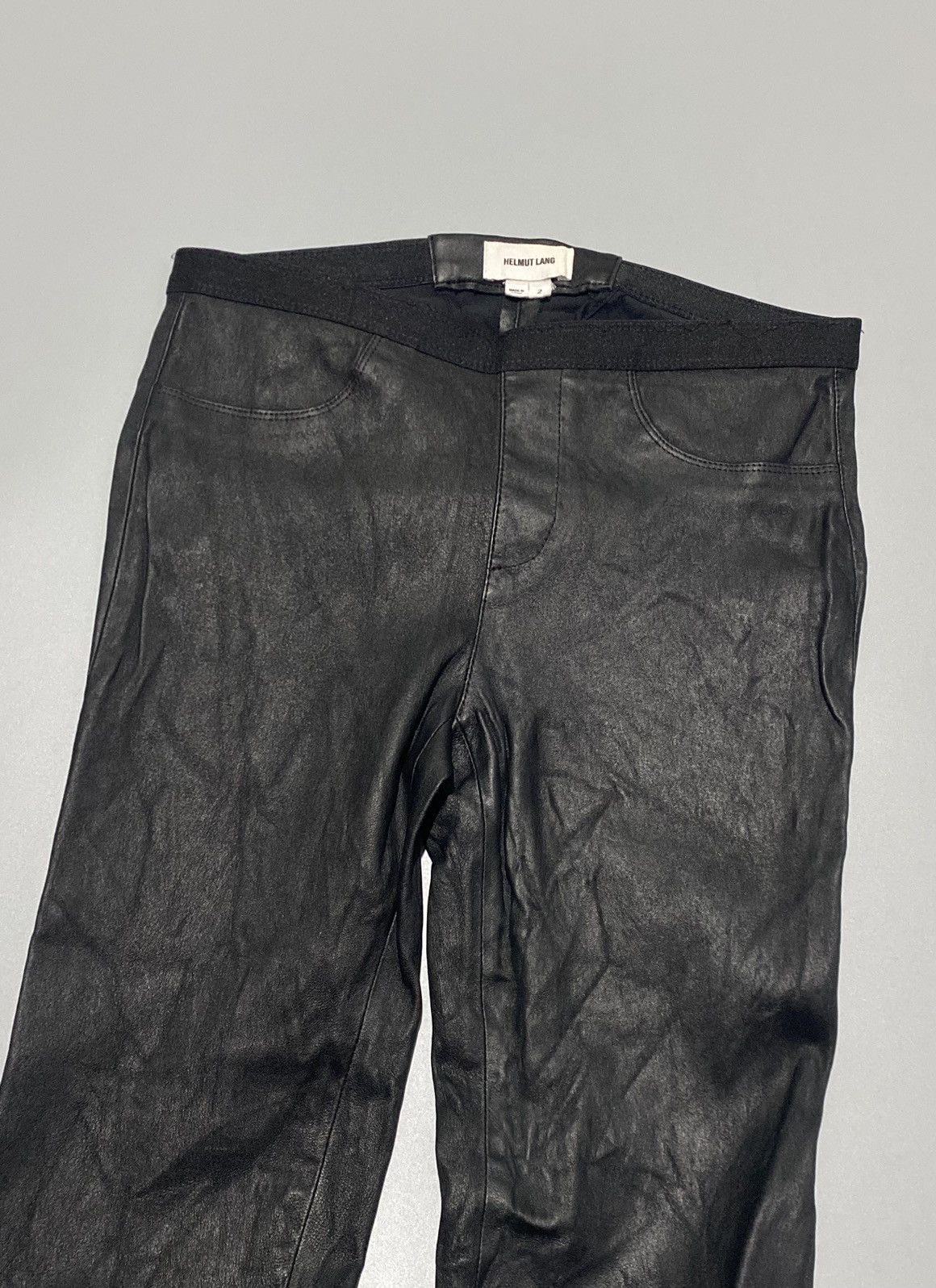 Helmut Lang Helmut Lang Leather Skinny Pants Size 27" / US 4 / IT 40 - 3 Thumbnail