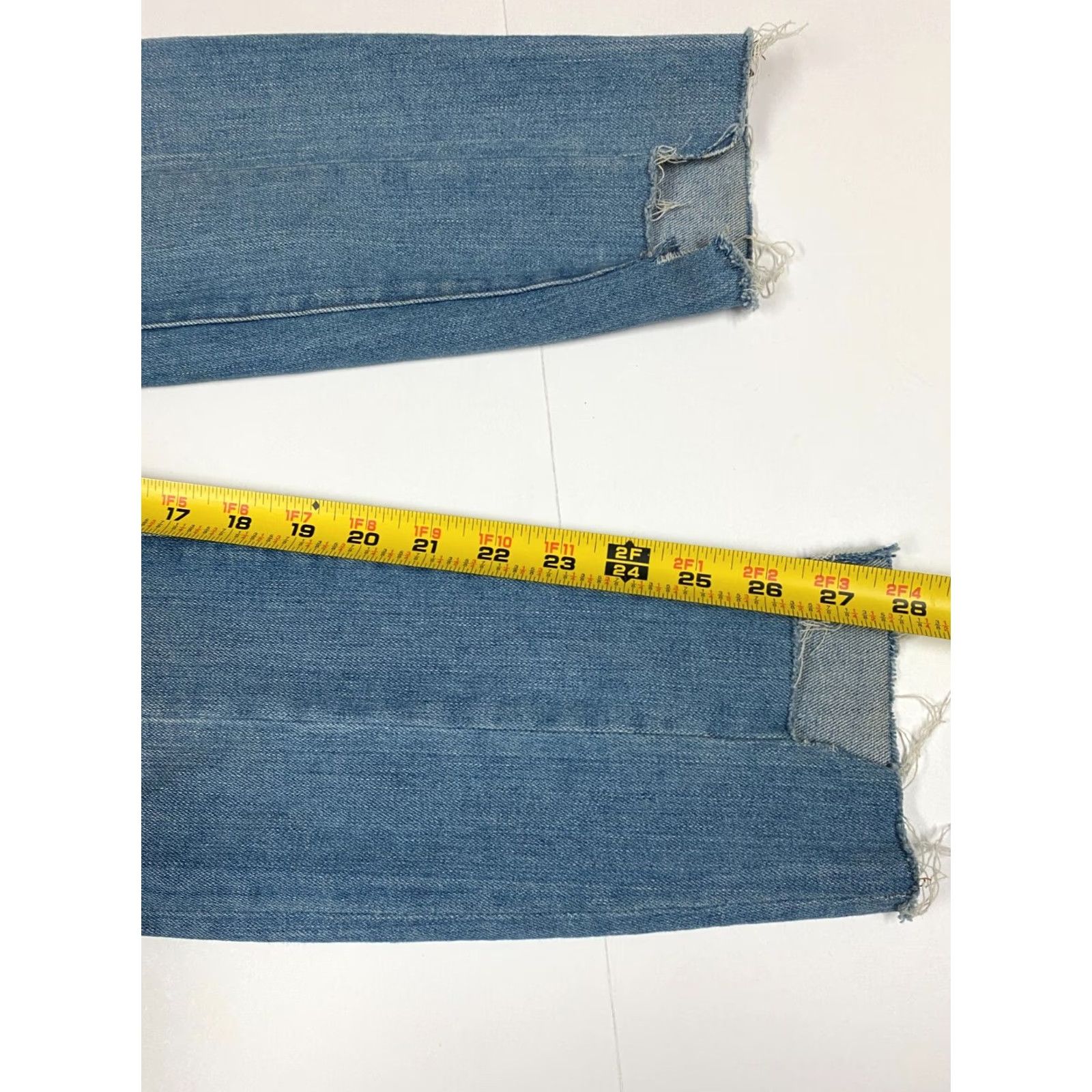 Madewell Madewell Jeans Skinny 24 Womens Blue Denim Cotton Blend Zip Inseam 27 Modern Designer Pockets Size 42" / US 20 - 7 Thumbnail
