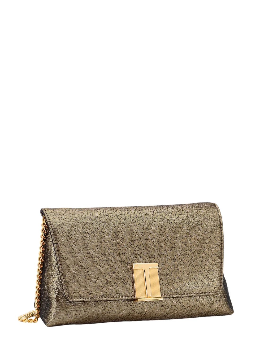 Tom Ford TOM FORD Gold Leather Shoulder Bag New Size ONE SIZE - 3 Thumbnail