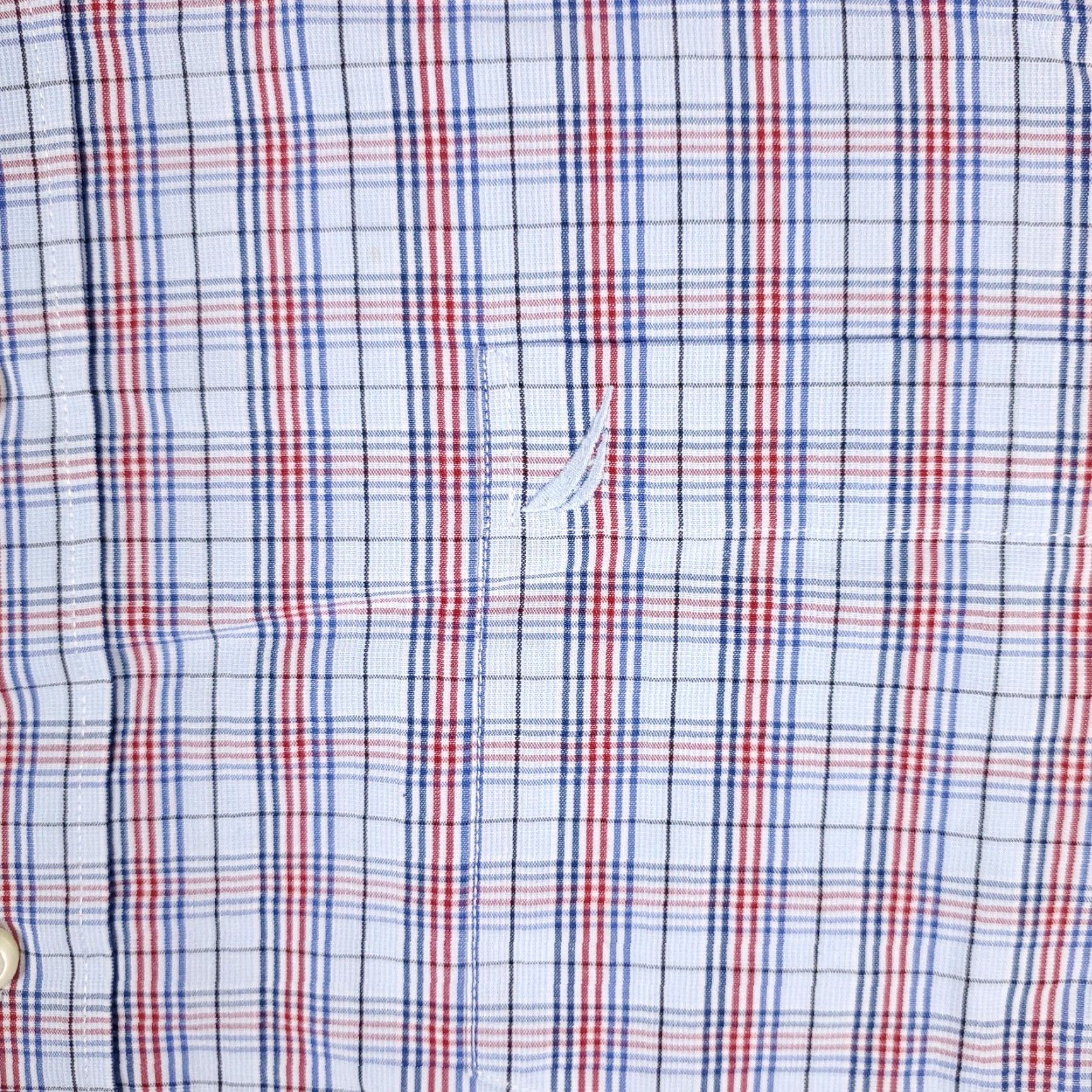 Nautica Nautica Shirt Mens 2XL Blue Plaid Casual Button Up Long Sleeve Size US XXL / EU 58 / 5 - 2 Thumbnail