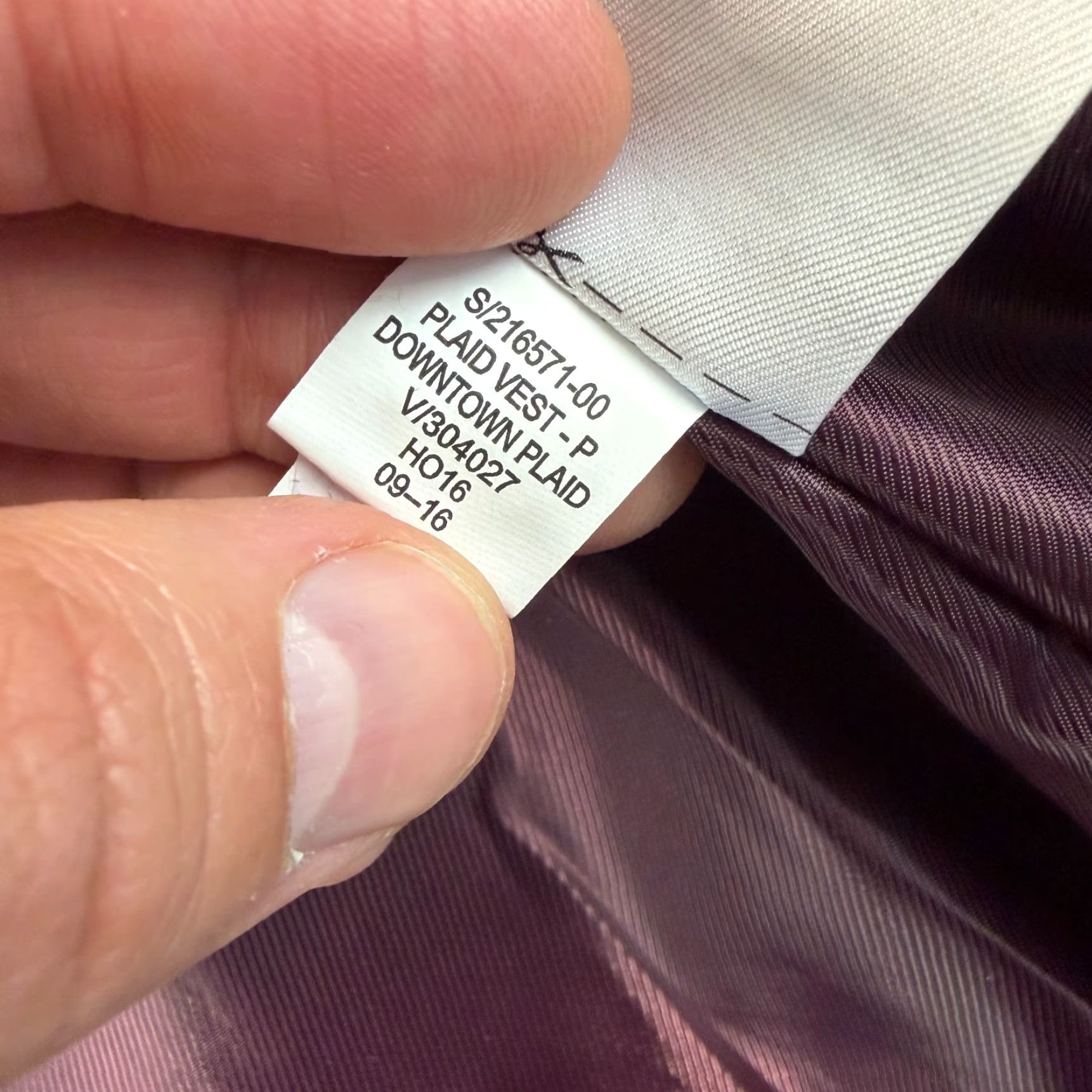 Banana Republic Banana Republic Downtown Vest in Grey Glen Check Men Medium Puffer Zip Up NWOT Size US M / EU 48-50 / 2 - 8 Thumbnail