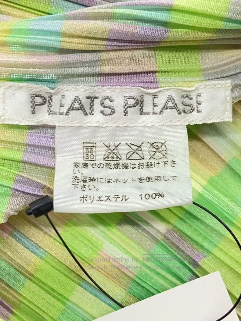 Issey Miyake Issey Miyake Mosaic Ruched Long-Sleeve Top Size L / US 10 / IT 46 - 4 Thumbnail