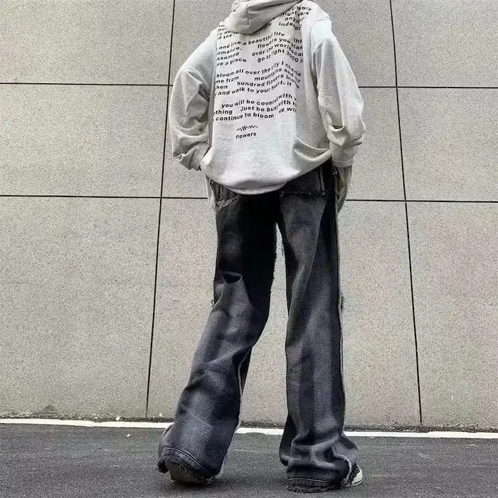 Japanese Brand Baggy Embroidered Denim Jeans Size US 34 / EU 50 - 3 Thumbnail