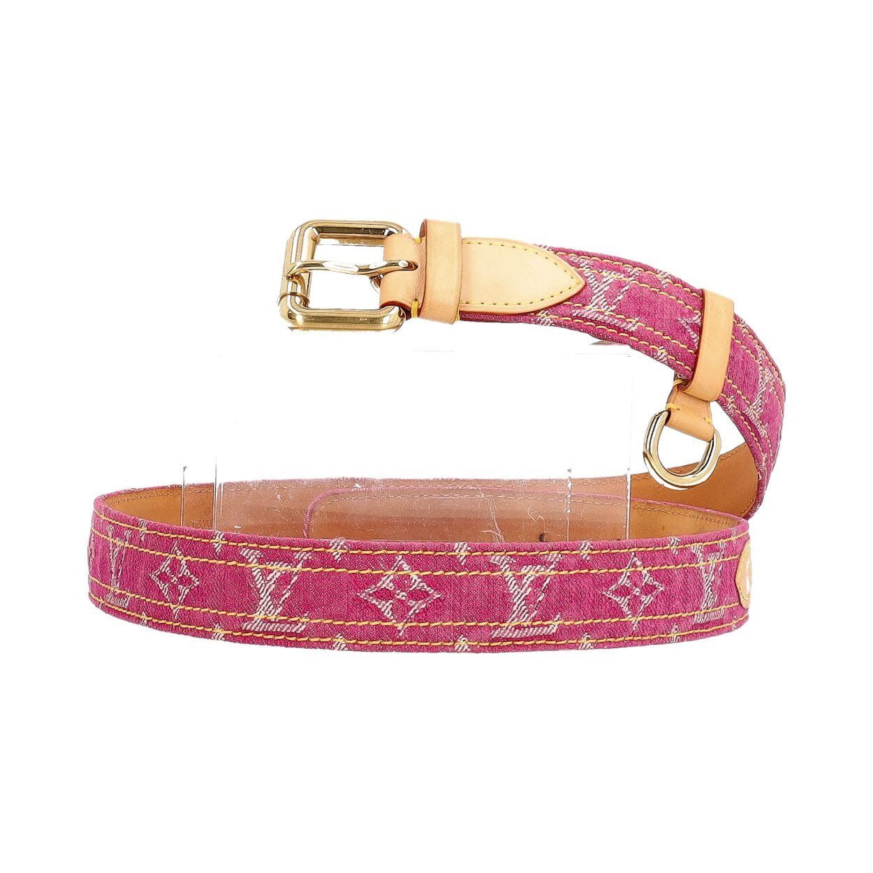 Louis Vuitton Lv monogram belt from 2010 Size ONE SIZE - 1 Thumbnail