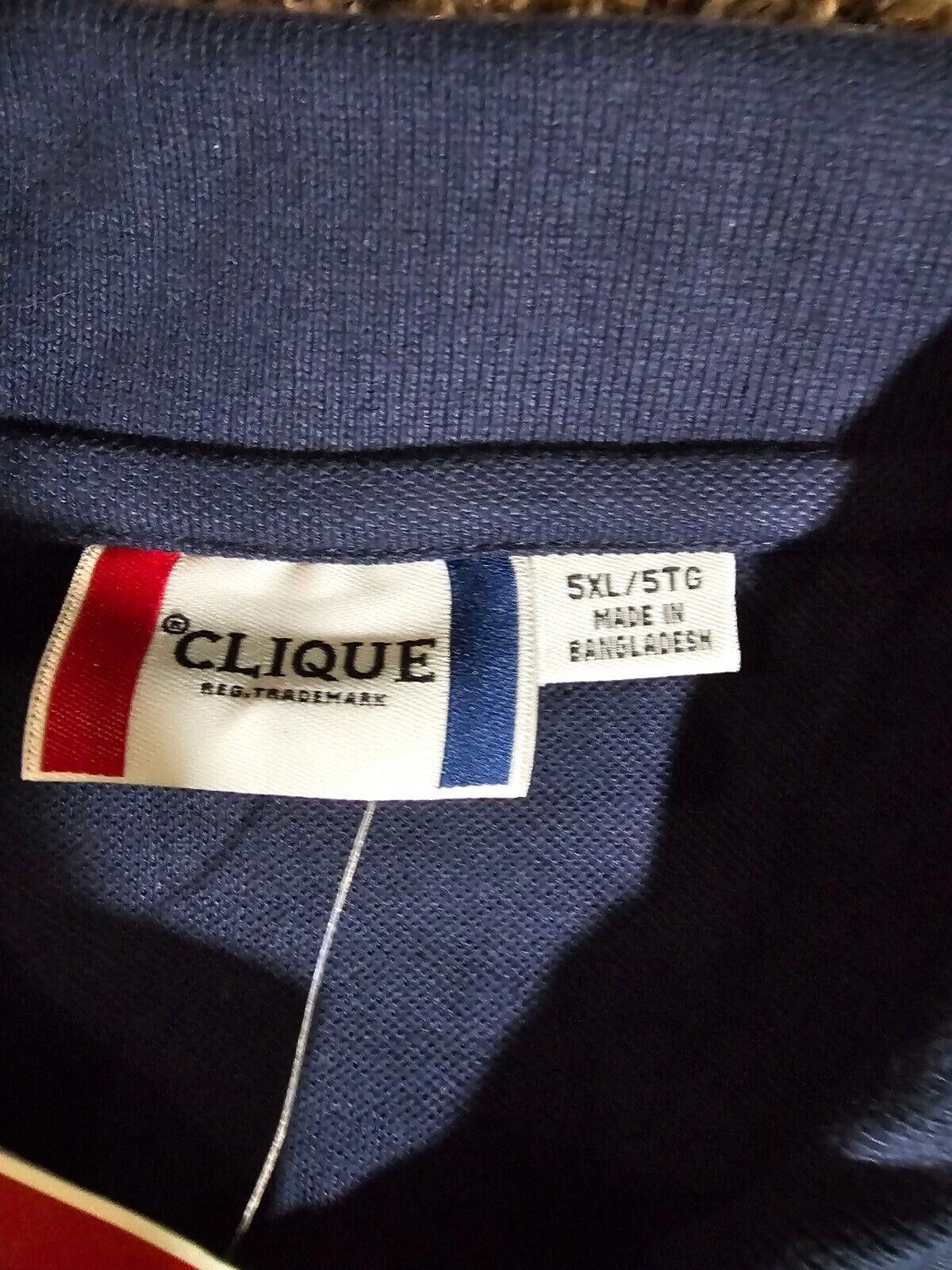 Clique clique polo shirt NWT 5xl XXXXXL Navy Blue Size US XXL / EU 58 / 5 - 3 Thumbnail