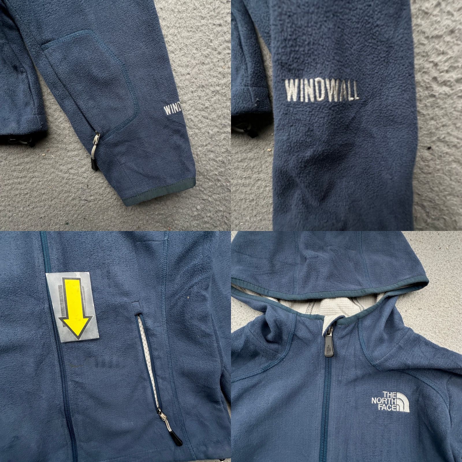 The North Face The North Face Windwall Fleece Hooded Jacket Womens M Blue Full Zip Size M / US 6-8 / IT 42-44 - 8 Thumbnail