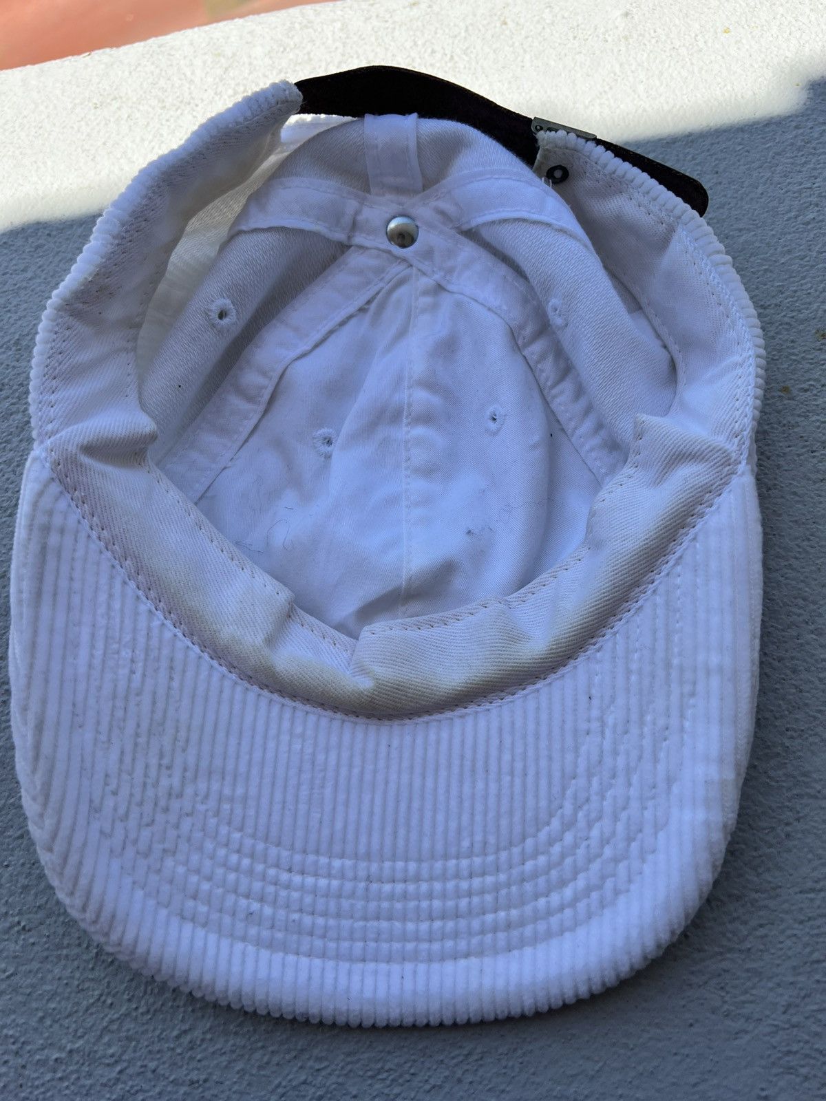 Supreme Corduroy Supreme S Hat White Size ONE SIZE - 2 Thumbnail