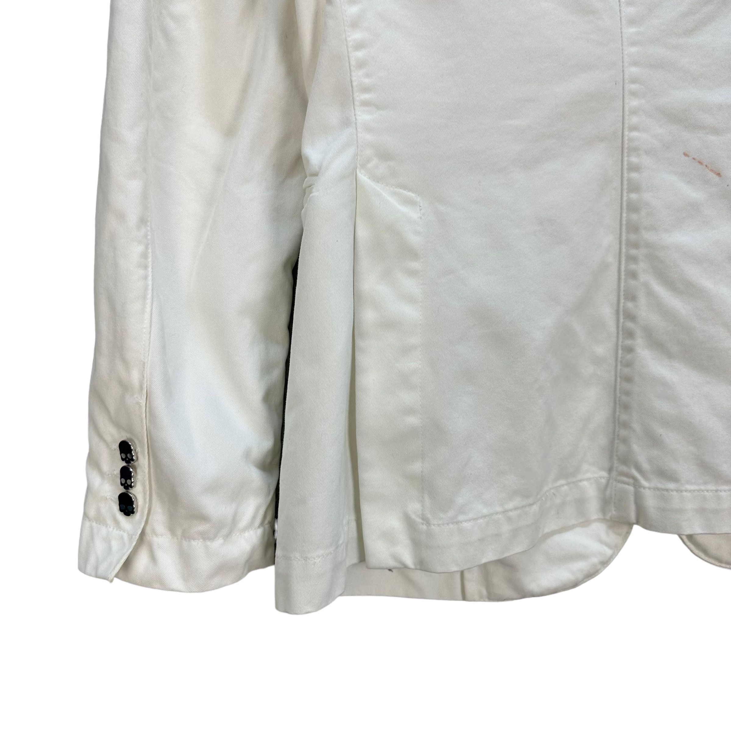 HYDROGEN HYDROGEN GIACCA DENIM SKULL BUTTON CASUAL JACKET #8184-210 Size US M / EU 48-50 / 2 - 17 Thumbnail