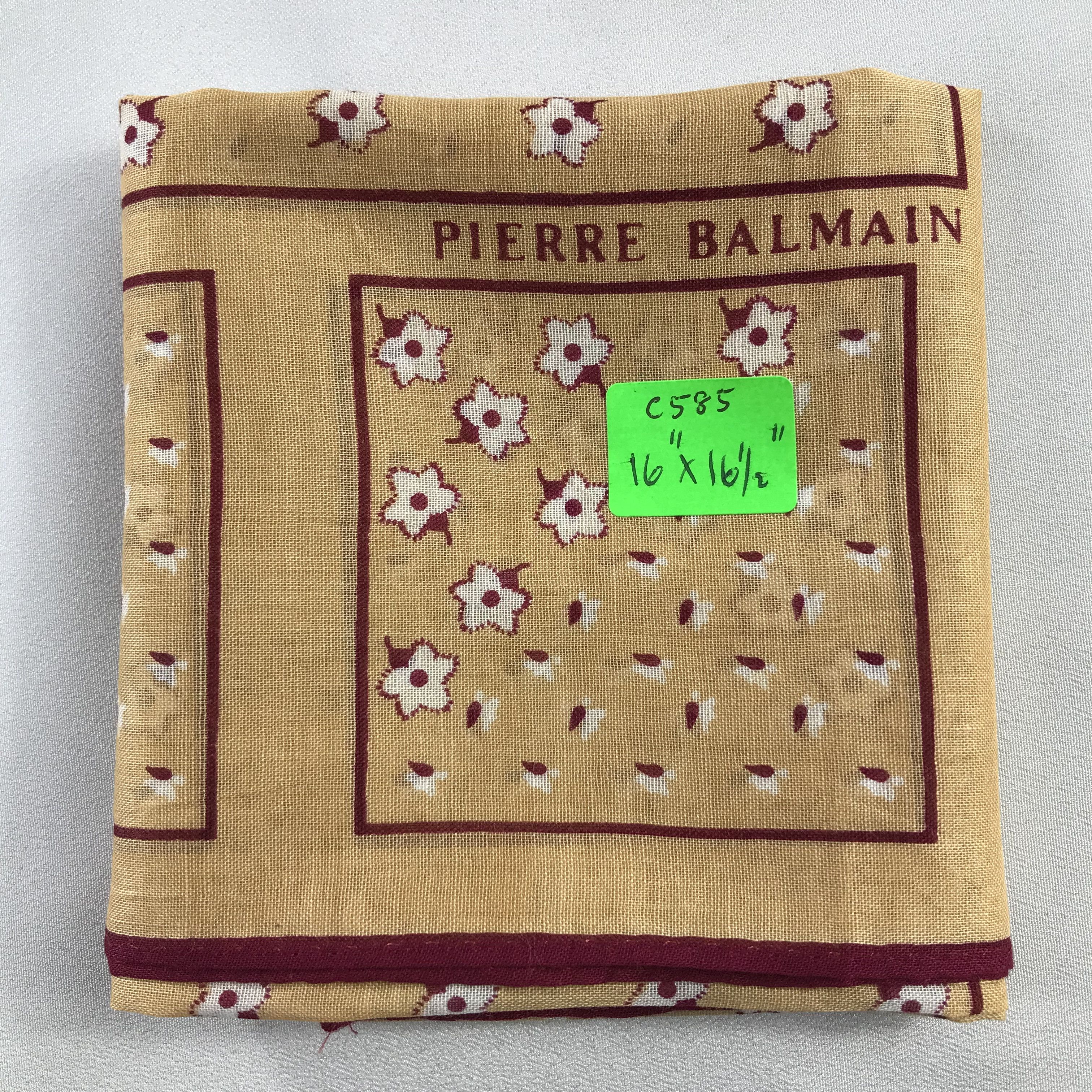 Pierre Balmain Pierre Balmain Handkerchief / Bandana / Neckerchief C585 Size ONE SIZE - 7 Thumbnail