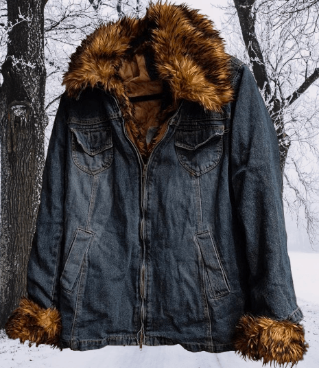 Faded Glory Faded Glory Medium Jean Jacket With Faux Fur Lining Size M / US 6-8 / IT 42-44 - 2 Thumbnail
