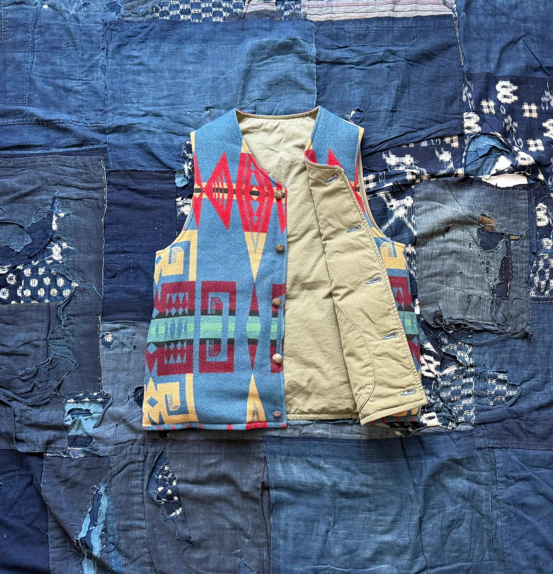 Visvim VISVIM 23AW KORA DOWN VEST Blue Size 2 Washed Rug Size US M / EU 48-50 / 2 - 2 Thumbnail