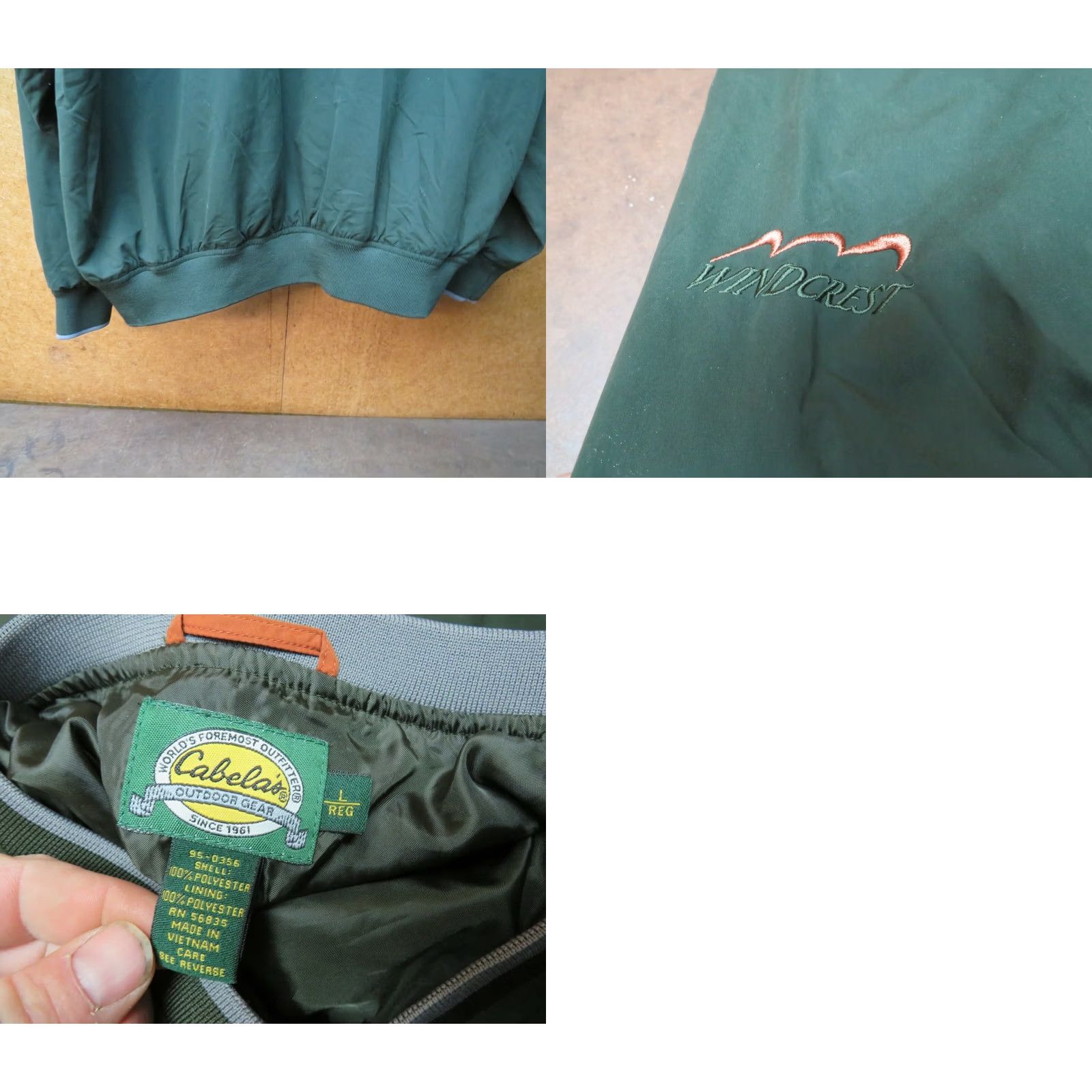 Vintage VINTAGE Cabela's Green Geometric Windbreaker Jacket L Large Womens Outdoor Casual Size L / US 10 / IT 46 - 8 Thumbnail