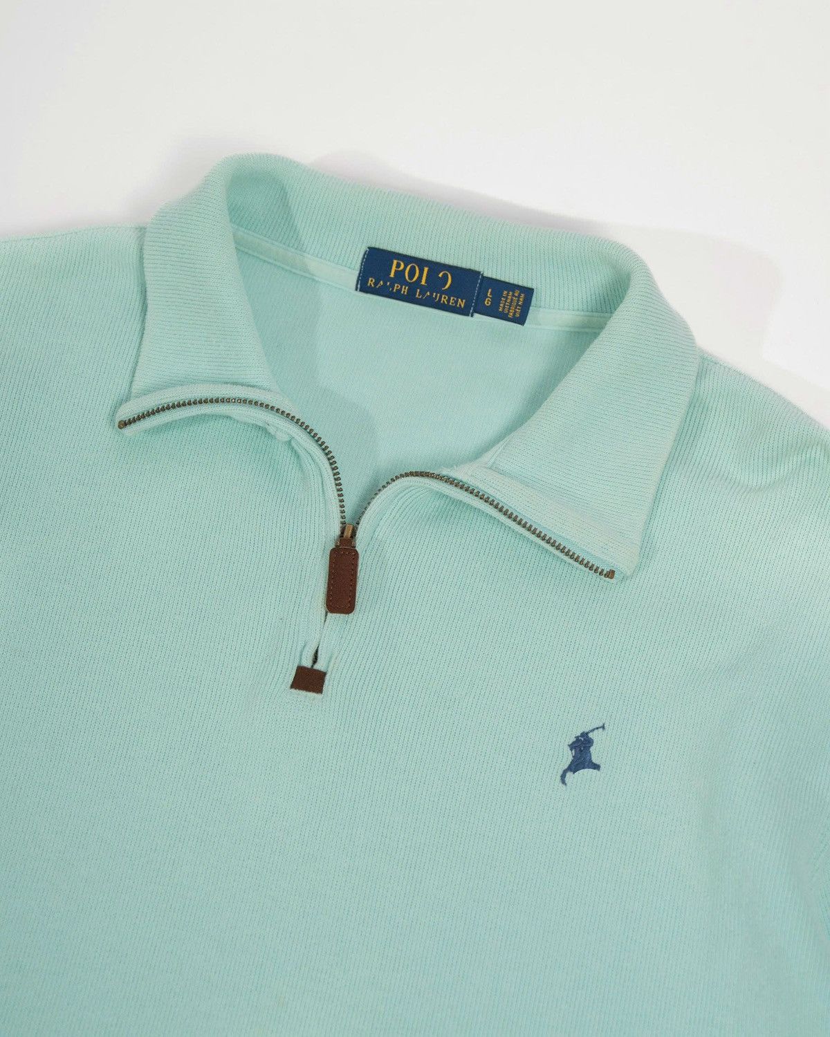 Polo Ralph Lauren Polo Ralph Lauren Quarter -zip Blue Mint Size US M / EU 48-50 / 2 - 3 Thumbnail