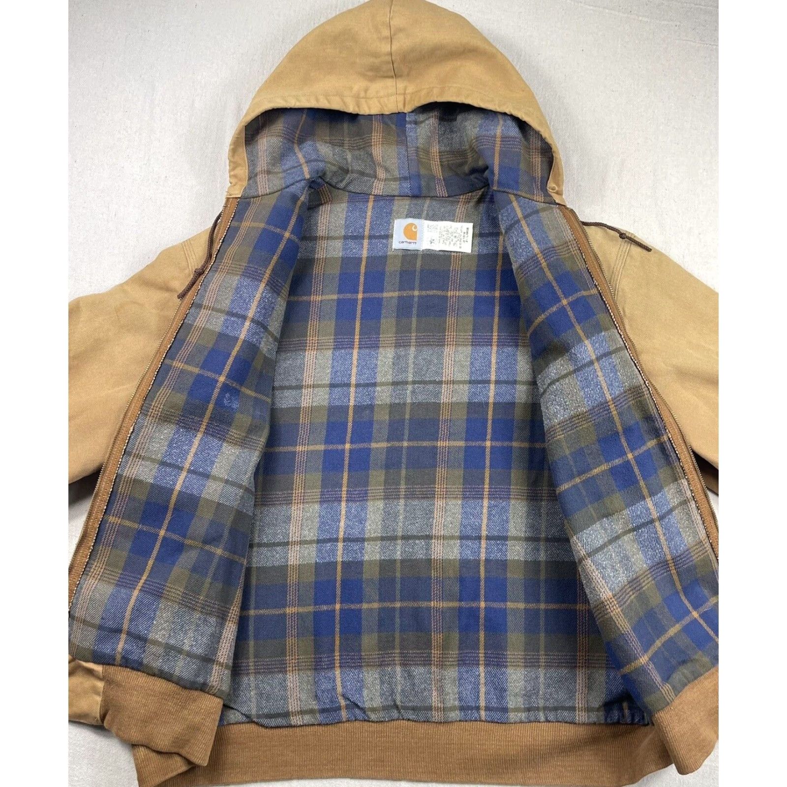 Carhartt VINTAGE Carhartt Jacket 2XL Bomber Jacket Brown Flannel Lined 90s Workwear Mens Size US XXL / EU 58 / 5 - 2 Thumbnail
