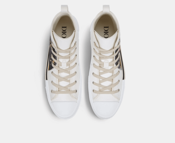 Dior o1w1db10525 3SH129 B23 High-Top Sneakers in White Size US 5.5 / EU 38 - 4 Thumbnail