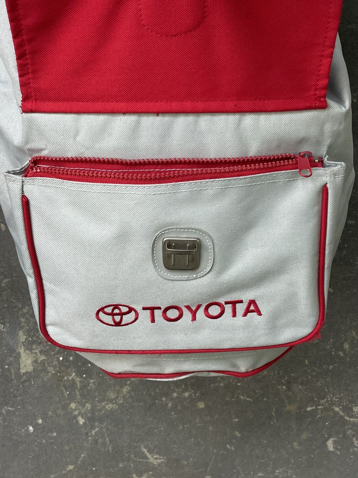 Japanese Brand × Vintage Toyota 70’s Archive Vintage Backpack Parachute Y2K Racing Size ONE SIZE - 9 Thumbnail