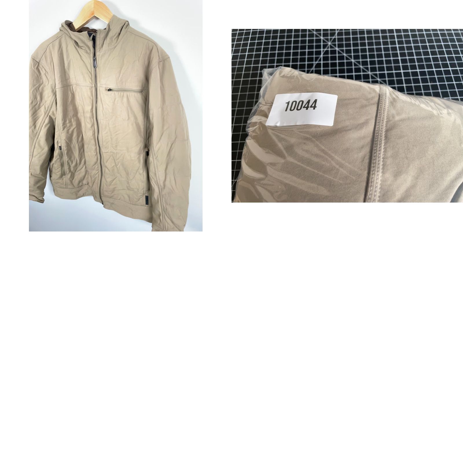 Mountain Hardwear Mountain Hardwear Hooded Zip Up Jacket Men's Large Beige Nylon Insulated Size US L / EU 52-54 / 3 - 10 Thumbnail