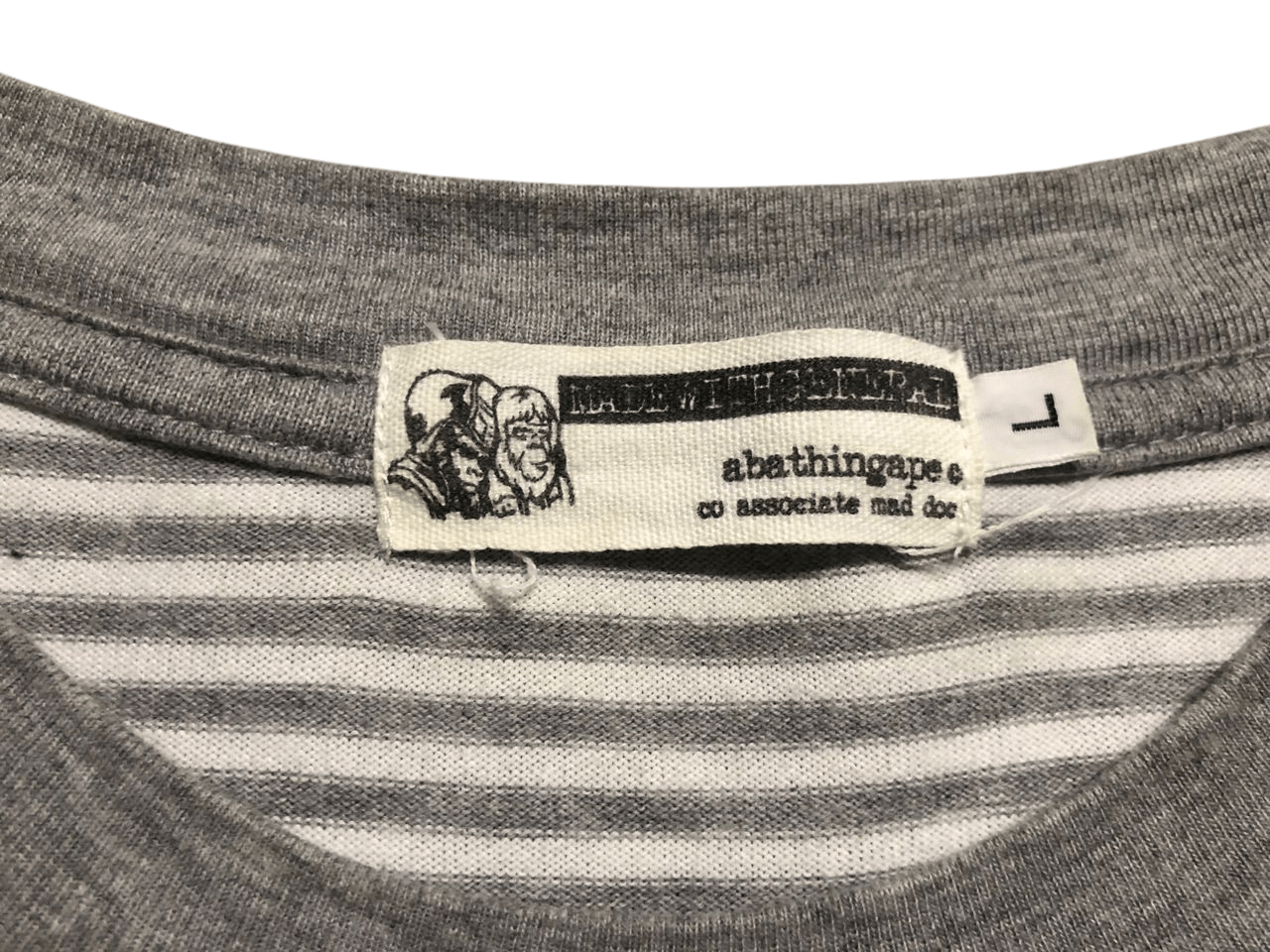 Bape Vintage Bape General Stripe Pocket Tee Size US L / EU 52-54 / 3 - 9 Thumbnail