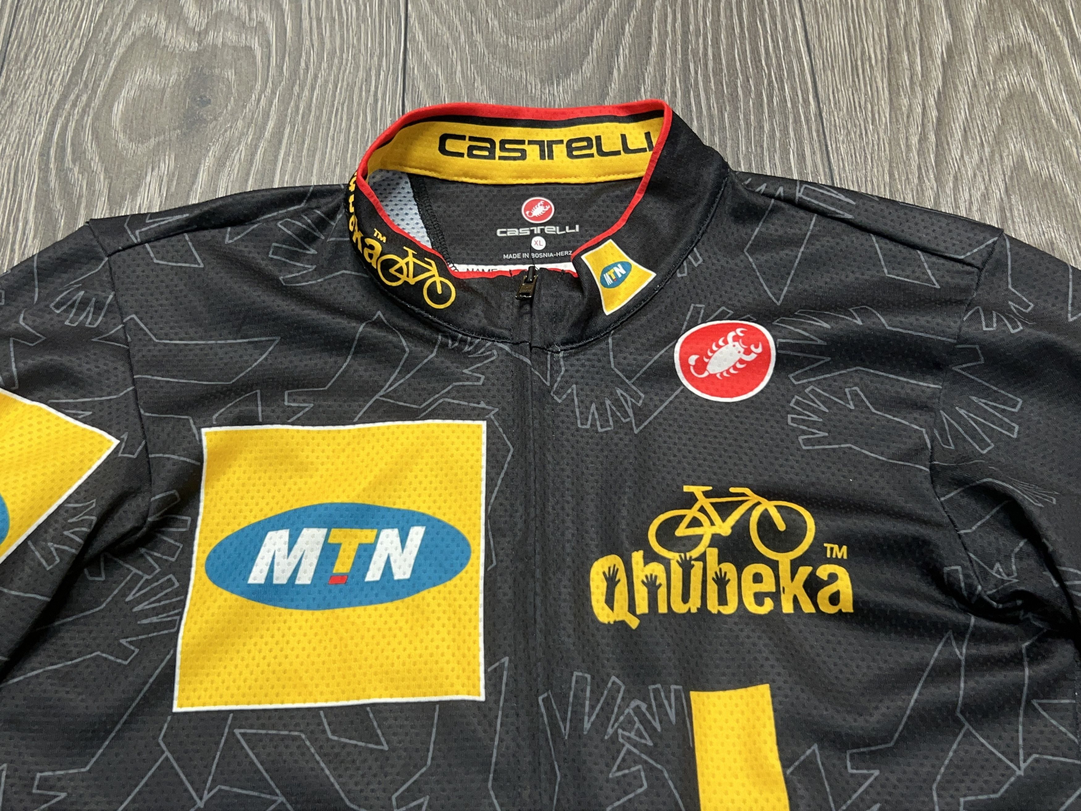 Other Mens Castelli MTN Qhubeka 2014 Cycling Shirt Jersey Full ZIp Size US S / EU 44-46 / 1 - 2 Thumbnail
