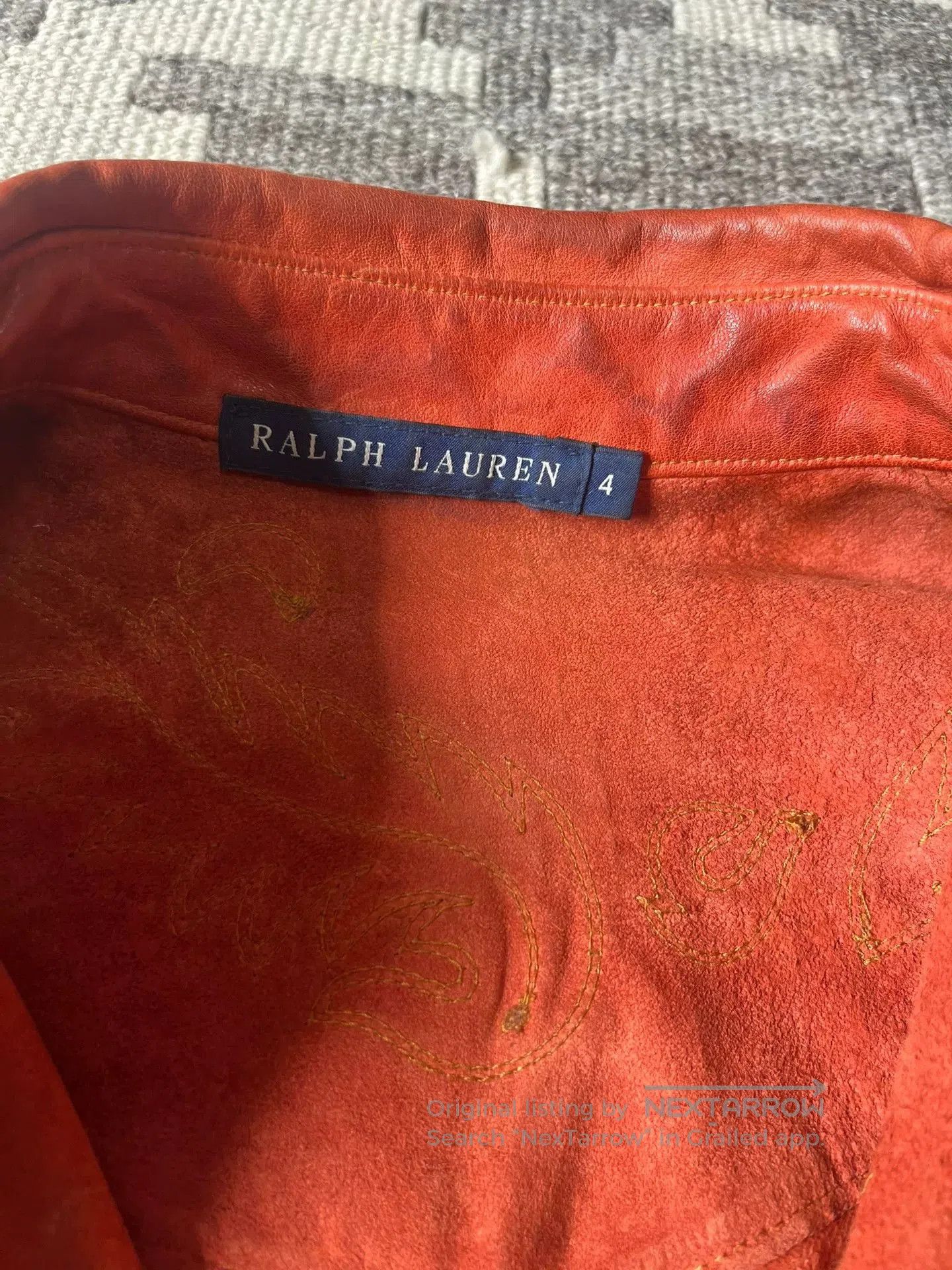 RRL Ralph Lauren Ralph Lauren RRL Western Leather Shirt. Size XL / US 12-14 / IT 48-50 - 4 Thumbnail