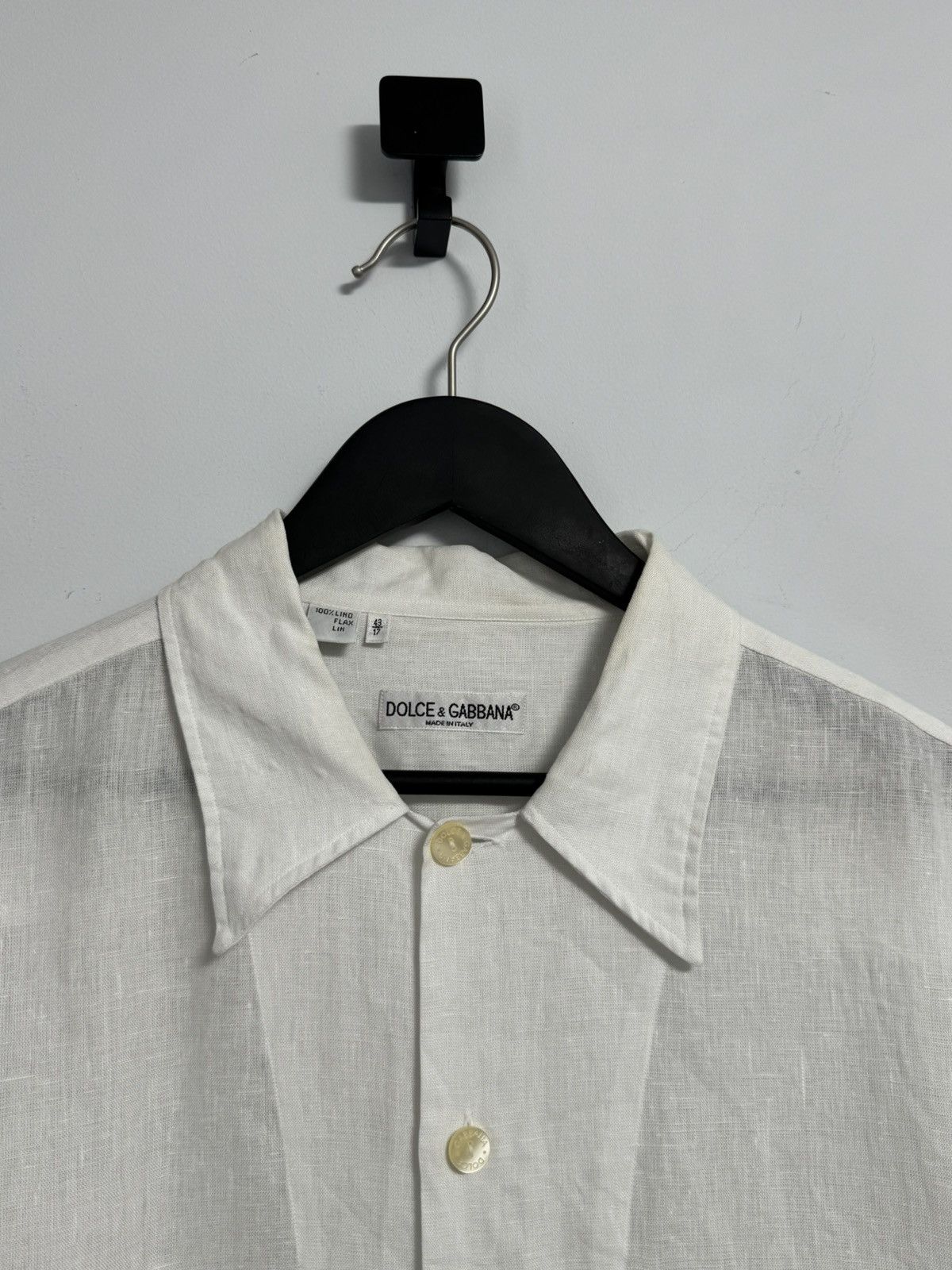 Dolce & Gabbana Dolce&Gabbana Button Up Shirt Luxury Lino Size 43/17 Size US XL / EU 56 / 4 - 2 Thumbnail