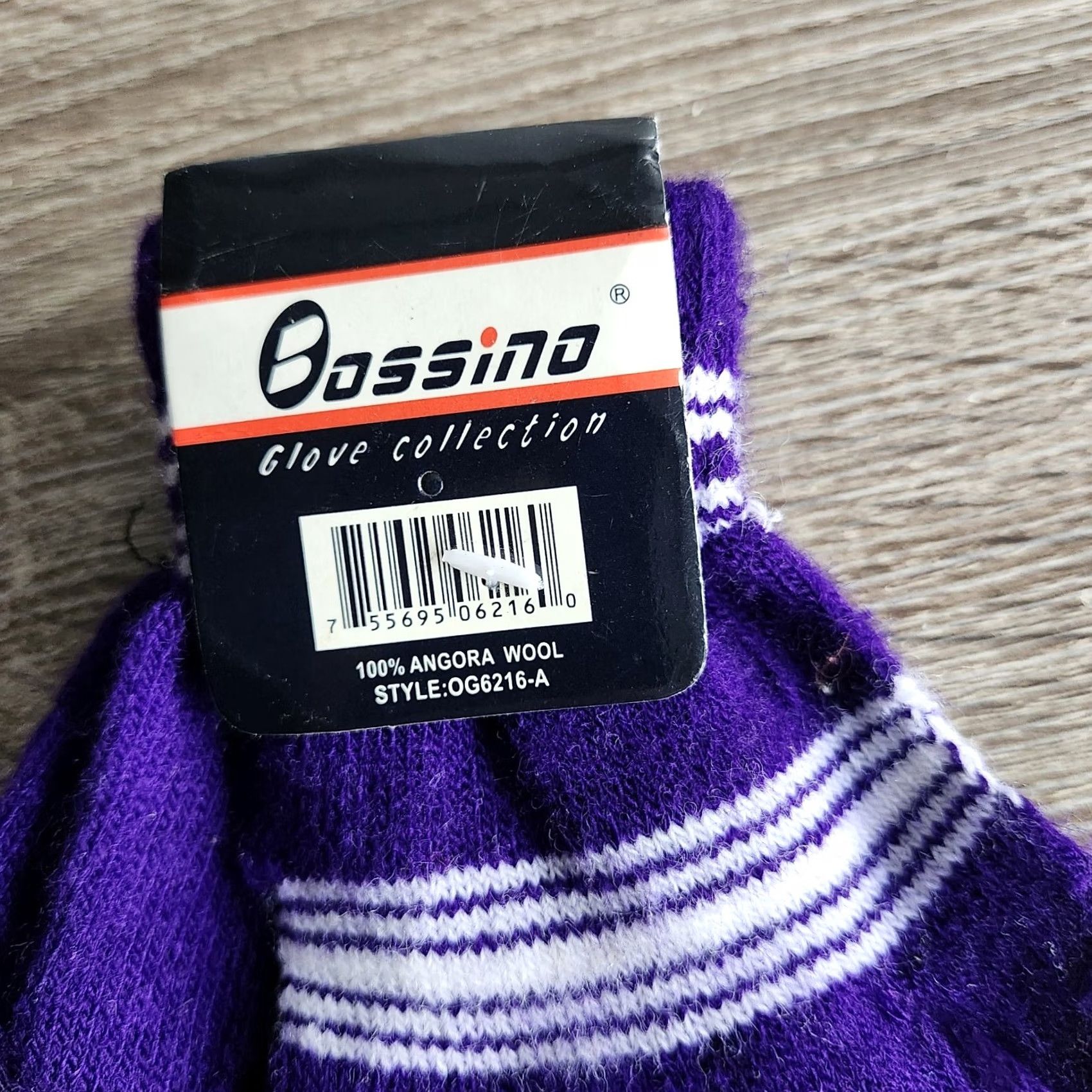 Vintage Bossino Glove Collection Women's Purple Wool Gloves S Purple Wool Gloves Travel Casual Holiday 90s? Size ONE SIZE - 3 Thumbnail
