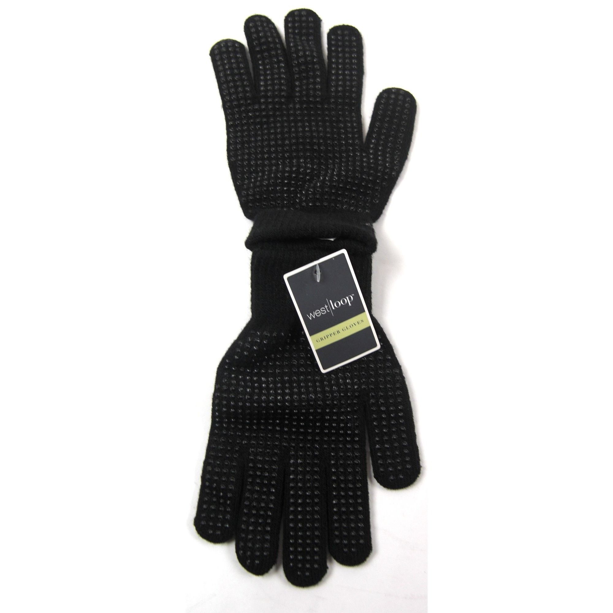 Other Gloves Anti-slip Knitted Stretchy Cloth Glove Thin Moist Gri Size ONE SIZE - 2 Thumbnail