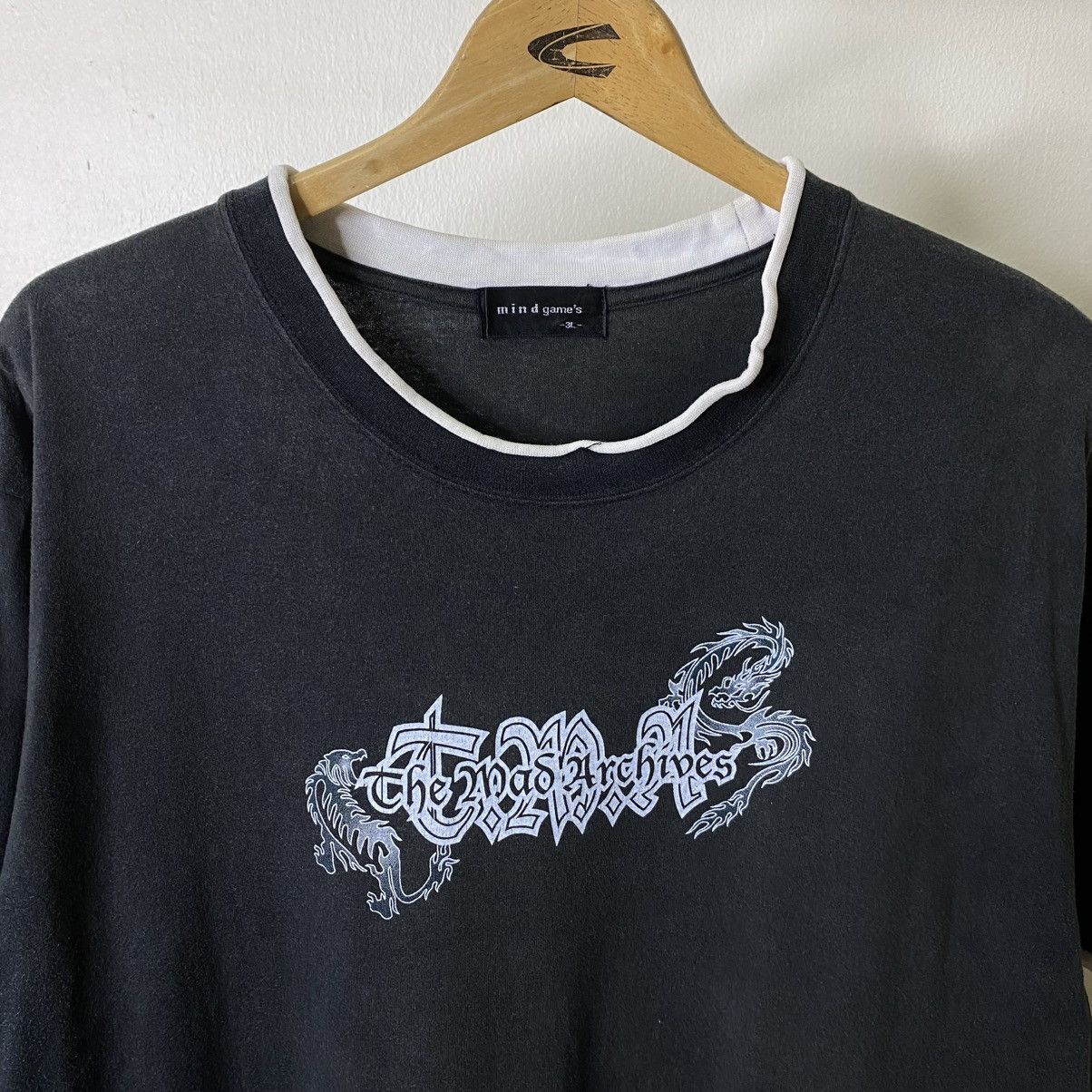 Mind Games Dragon Affliction Design Cyber Gothic Punk Ifsixwasnine Tee Size US XL / EU 56 / 4 - 10 Thumbnail