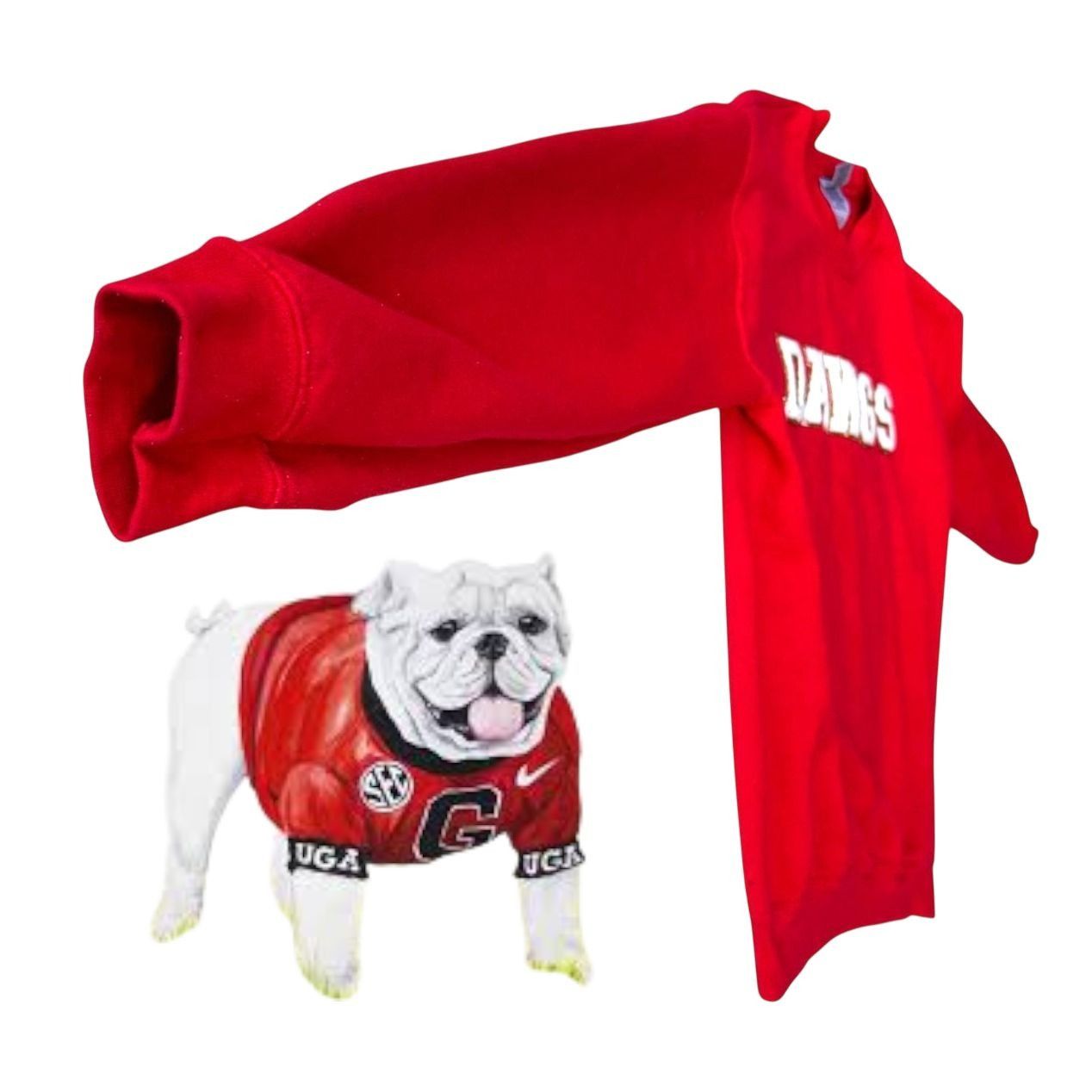 Gildan Christmas Georgia Bulldogs Glitter Sweatshirt Unisex Small R Size S / US 4 / IT 40 - 7 Thumbnail