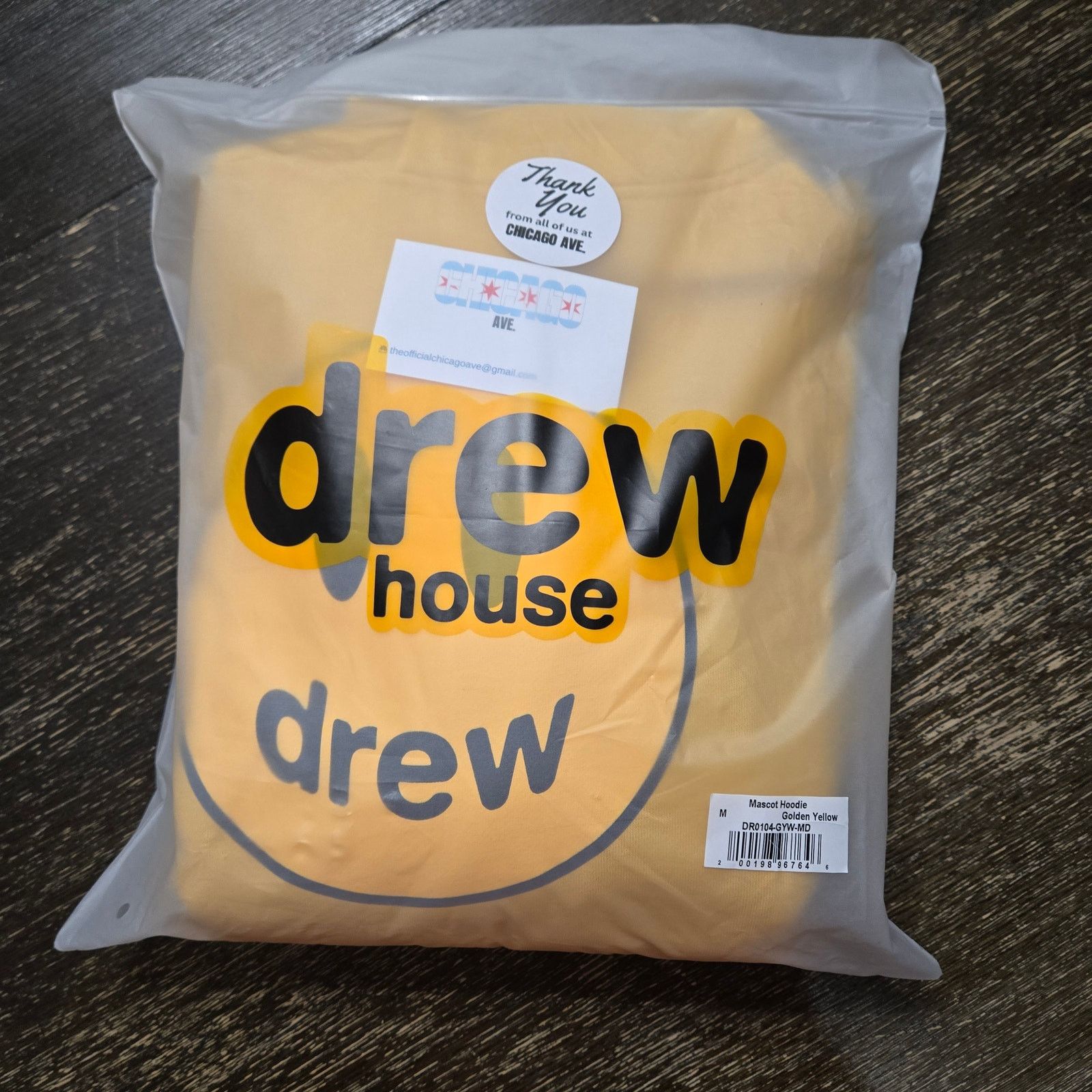 Drew House Drew House Oversized Med Yellow Mascot Heavyweight Hoodie Size US M / EU 48-50 / 2 - 7 Thumbnail