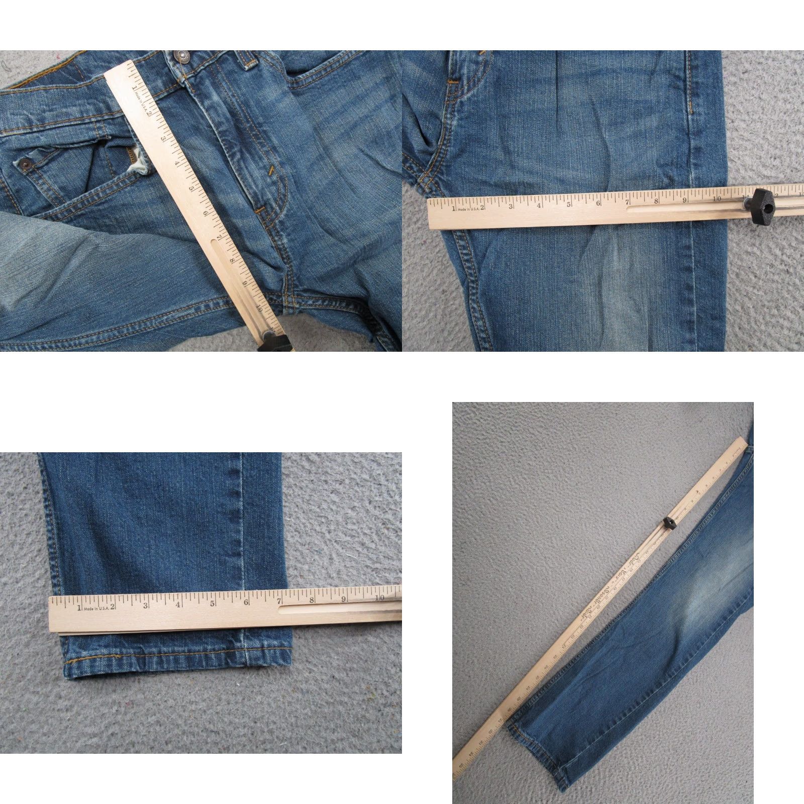 Levi's Levi's 505 Jeans Straight Regular Mens Size 31x32 Blue Denim Cotton 5-Pocket Pockets Vintage No Brand Levi's 500 Series Size US 31 - 8 Thumbnail