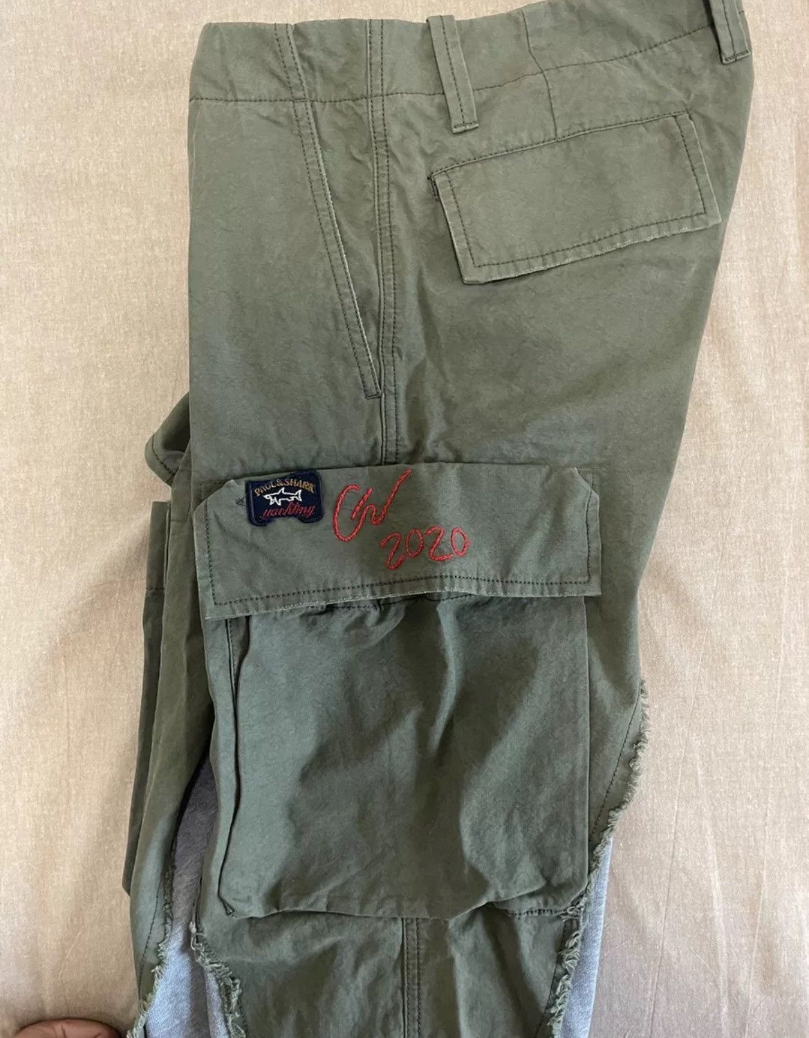 Greg Lauren GREG LAUREN color blocked drawstring pants - DMC-2508 Size US 36 / EU 52 - 4 Thumbnail