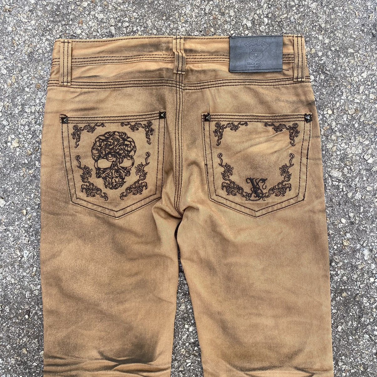 If Six Was Nine Flared Xfrm Skull Embroidery Clawmark Boot Cut Pants Size US 30 / EU 46 - 11 Thumbnail