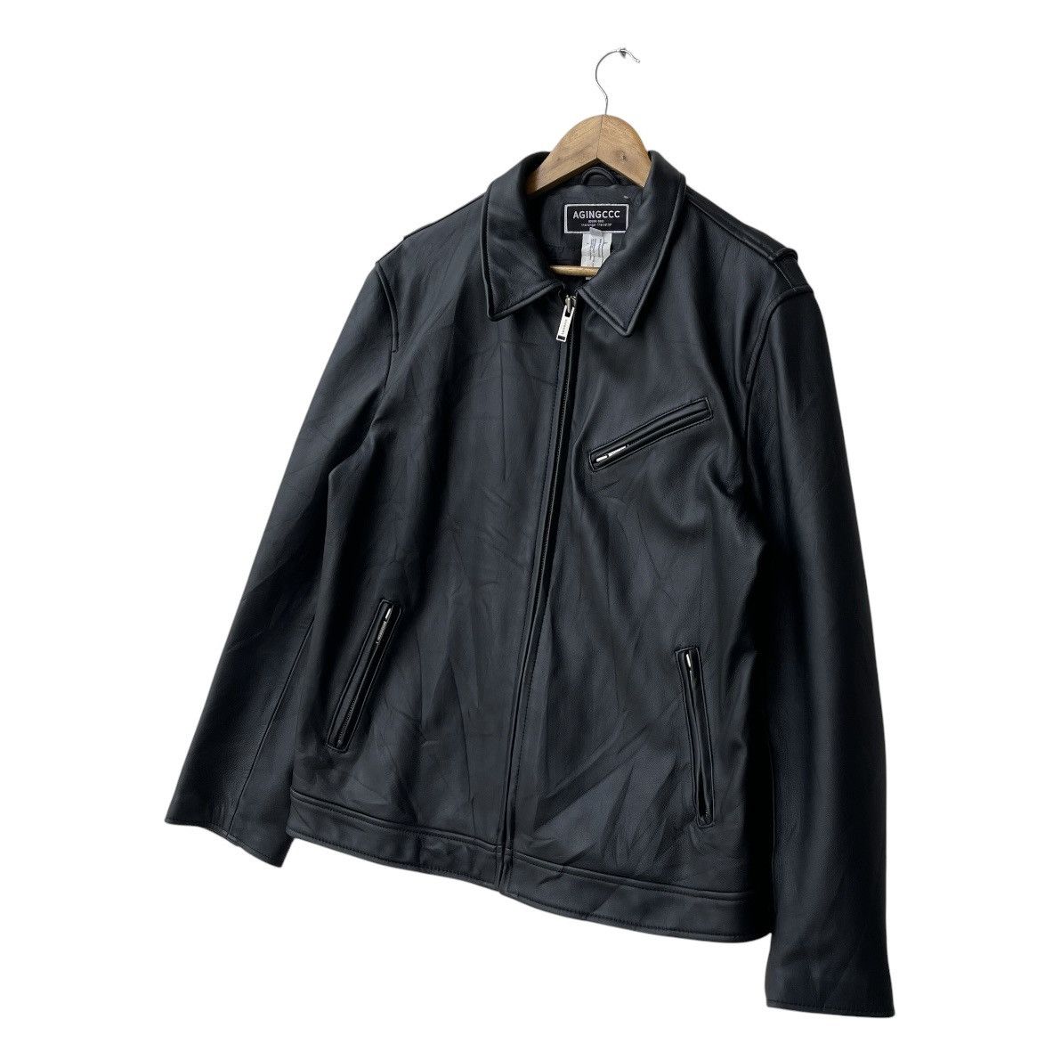 14th Addiction Archive AGINGCCC Lambskin Leather Single Rider Jacket Size US L / EU 52-54 / 3 - 5 Thumbnail