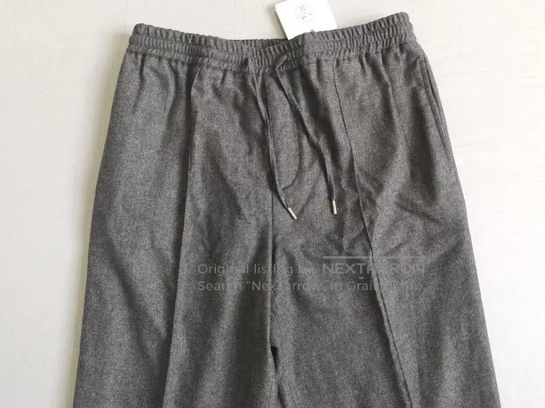 Hermes Hermes Men's cashmere sports pants, dark gray color Size US 40 / EU 56 - 2 Thumbnail
