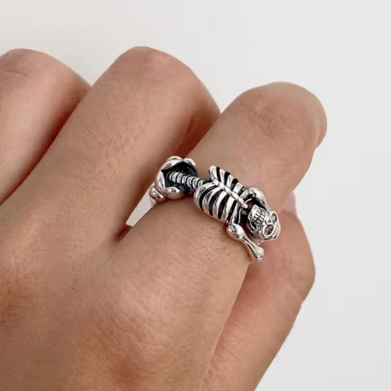 Jewelry 925 Sterling Silver Personality Big Ring Size ONE SIZE - 2 Thumbnail