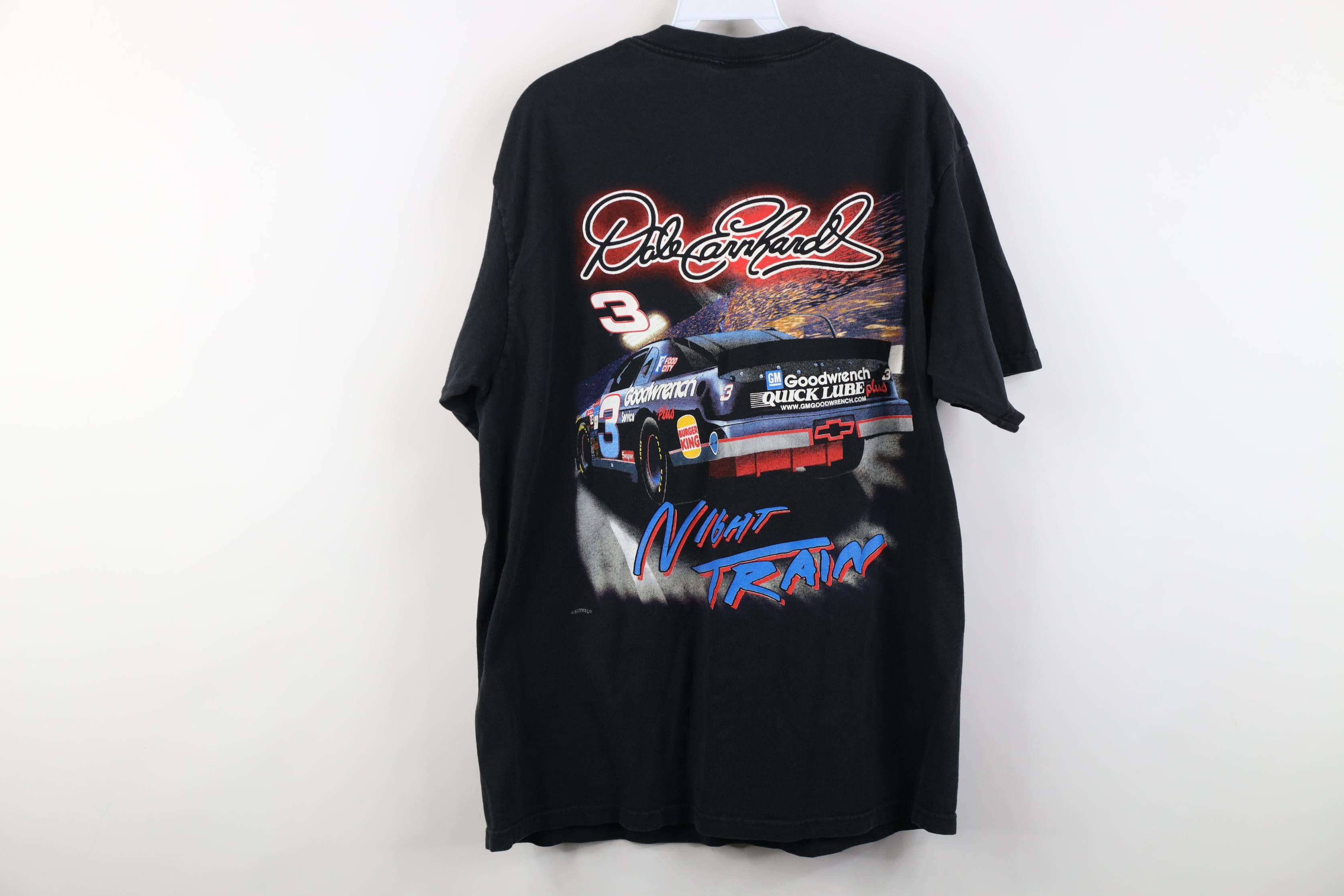 Vintage Vintage 90s Nascar Earnhardt Racing Night Train T-Shirt USA Size US L / EU 52-54 / 3 - 13 Thumbnail